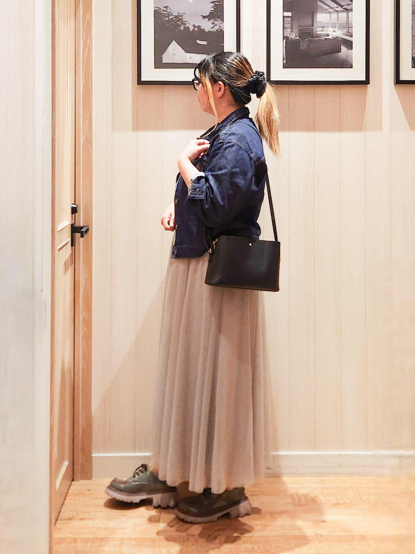 れーやんさんの「SHOO･LA･RUE｜【SHOO・LA・RUE DENIM】羽織るだけでこなれる　オーバーサイズデニムジャケット」を使ったコーディネート