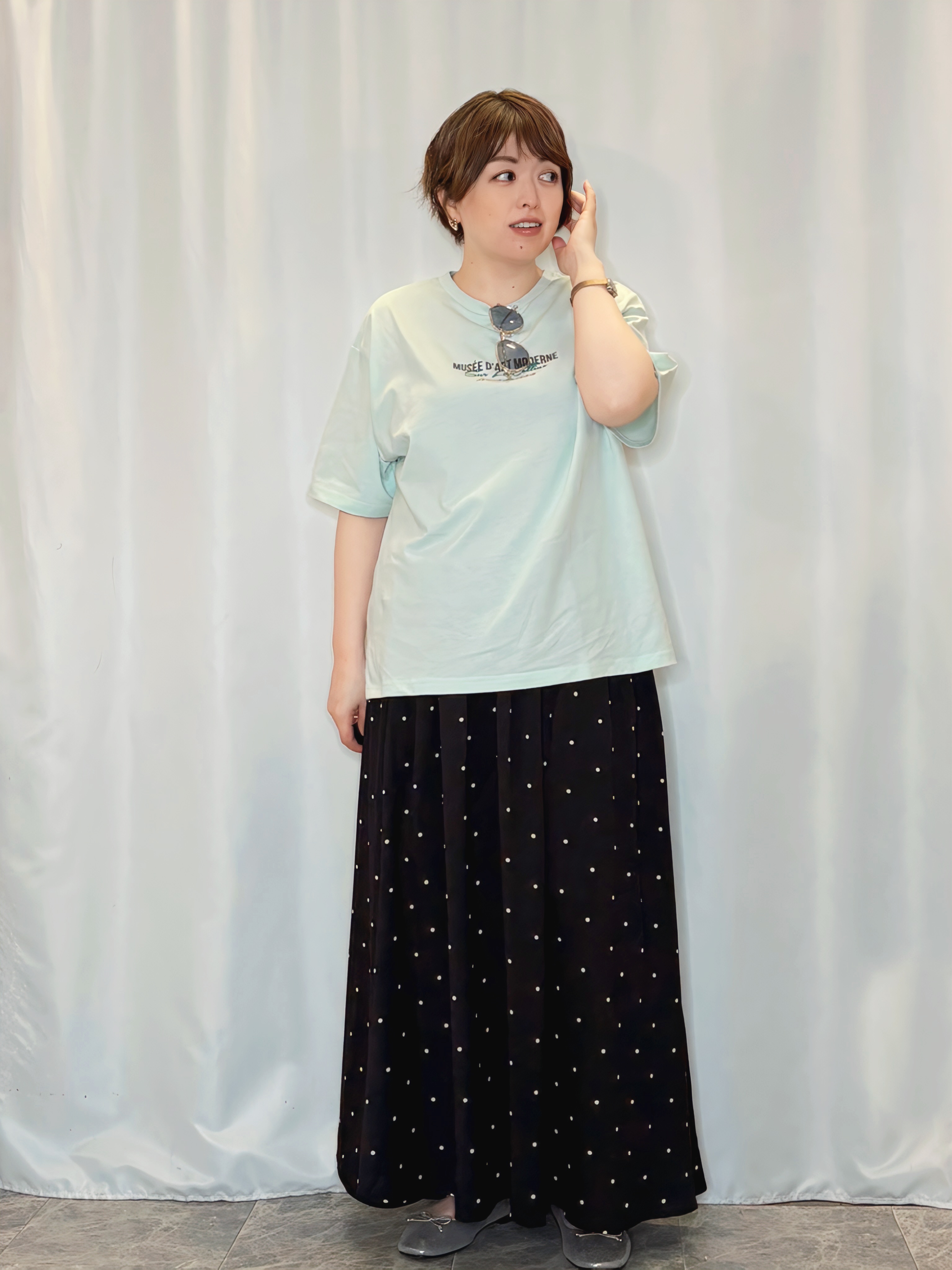 たみさんの「SHOO･LA･RUE｜【綿100％/S-LL/プチプラ】選べる3柄 プリントアソートTシャツ」を使ったコーディネート