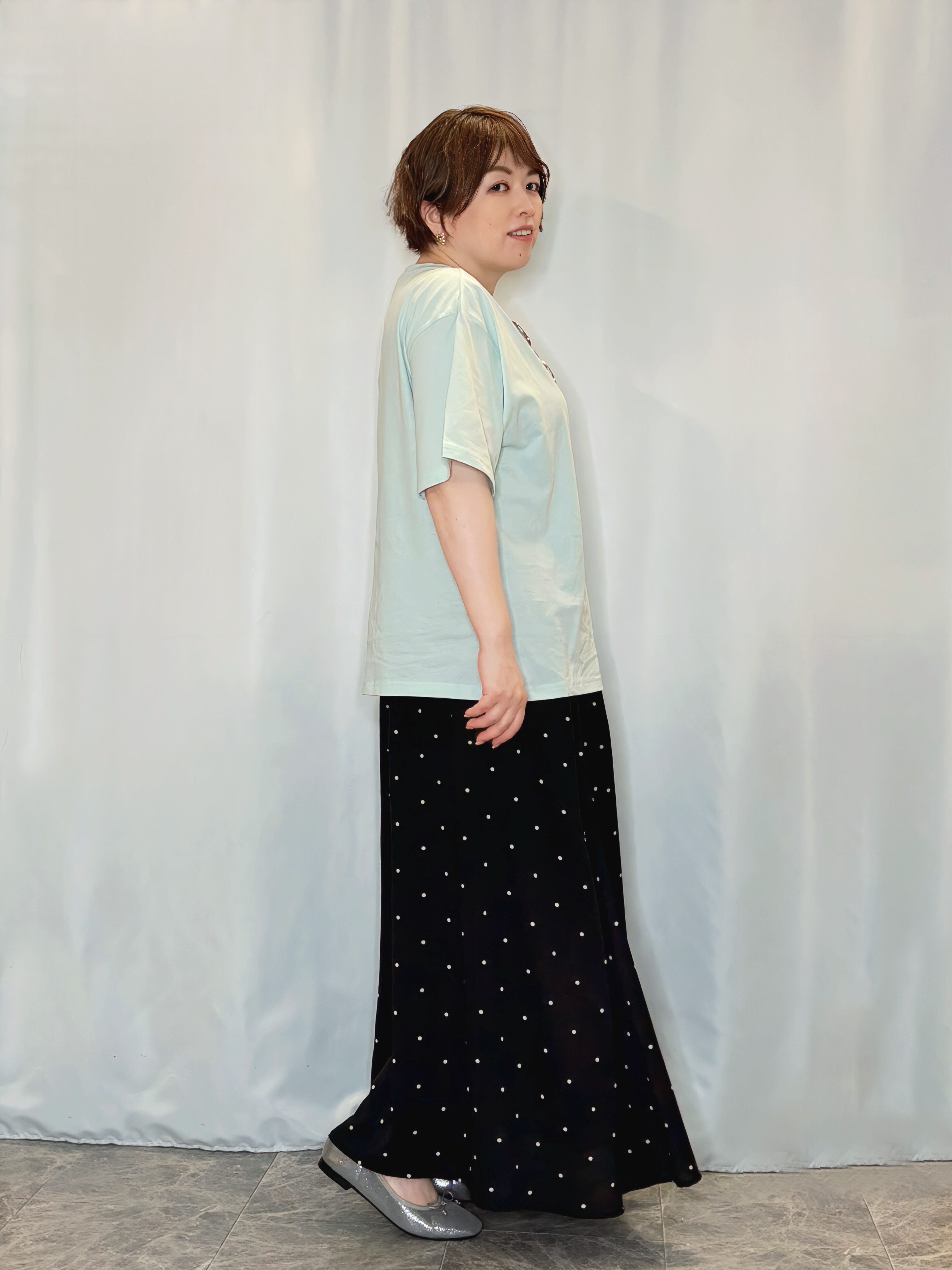 たみさんの「SHOO･LA･RUE｜【綿100％/S-LL/プチプラ】選べる3柄 プリントアソートTシャツ」を使ったコーディネート