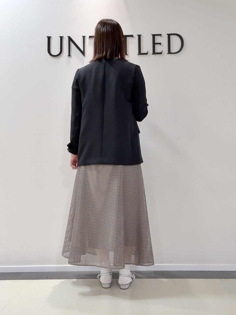 YUIさんの「UNTITLED｜◆【洗える/ストレッチ性】ダブルブレストジャケット」を使ったコーディネート