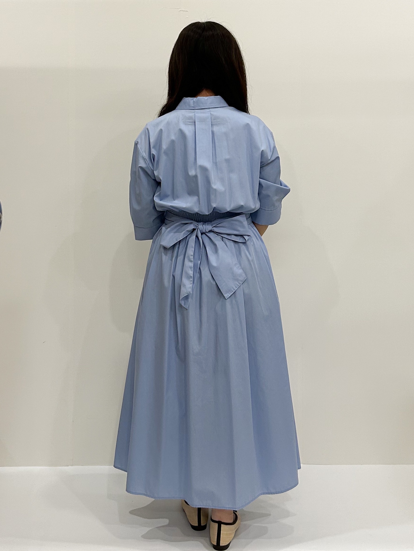 ちゃこさんの「OPAQUE.CLIP｜リボンベルト付きシャツワンピース【洗濯機OK／防シワ加工】」を使ったコーディネート