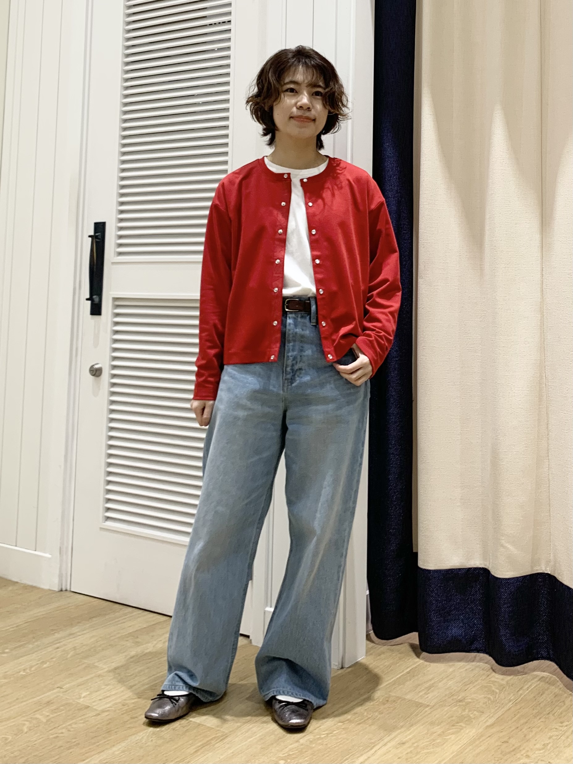 IMARIさんの「Dessin｜【洗える】スナップボタンカーディガン」を使ったコーディネート