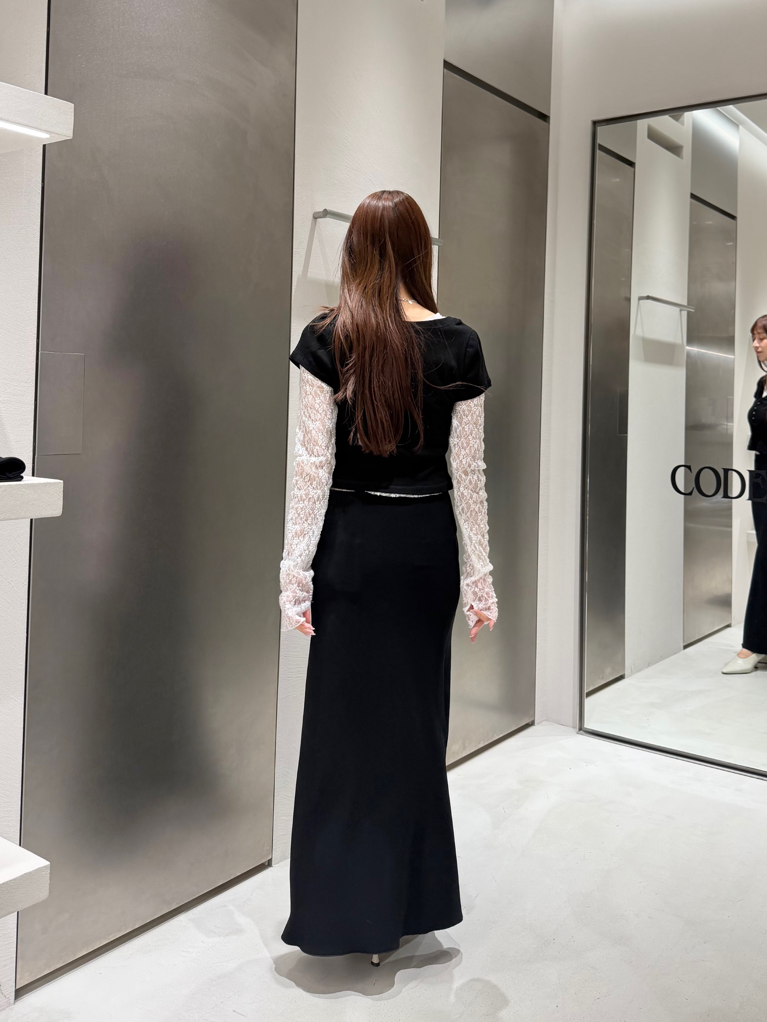 kanamiさんの「CODE A｜【Re】stretch lace tops」を使ったコーディネート