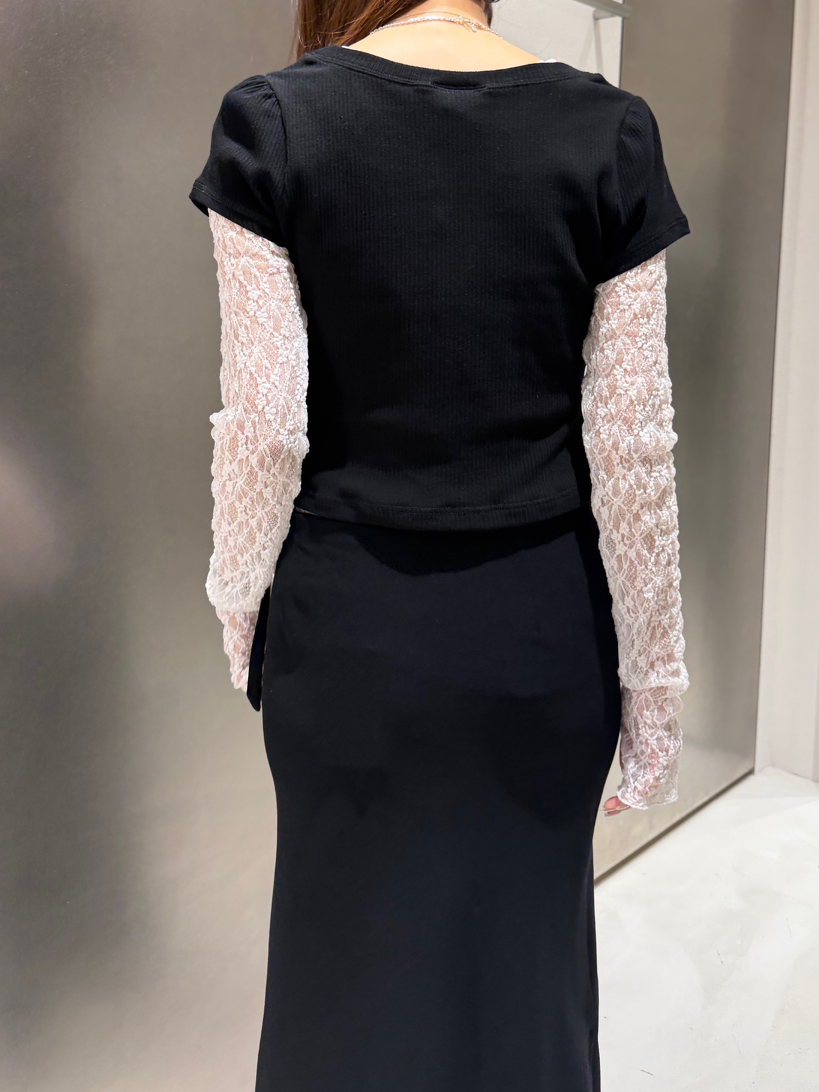 kanamiさんの「CODE A｜【Re】stretch lace tops」を使ったコーディネート