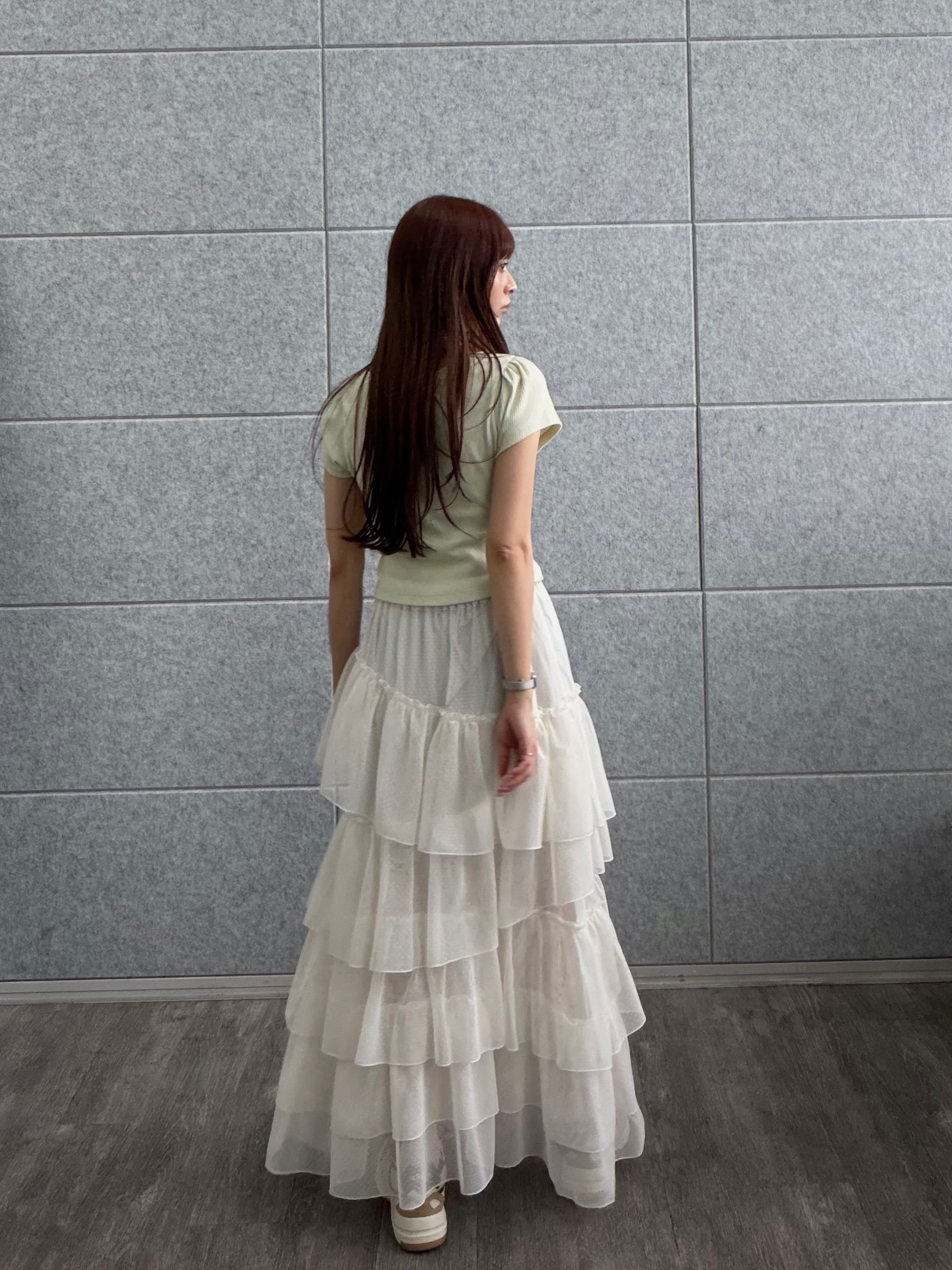 kanamiさんの「CODE A｜M dramatic dot tulle skirt」を使ったコーディネート