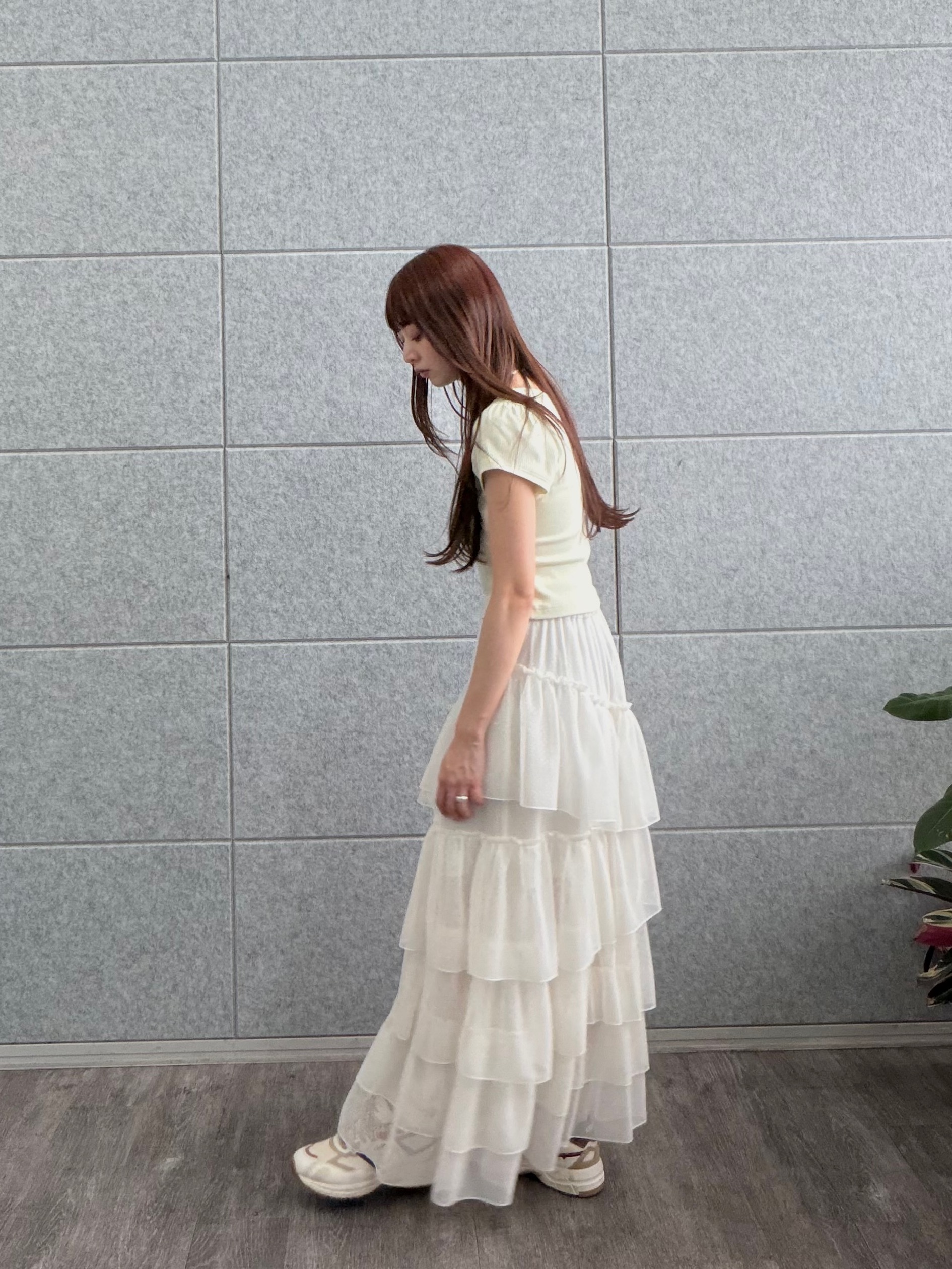 kanamiさんの「CODE A｜M dramatic dot tulle skirt」を使ったコーディネート