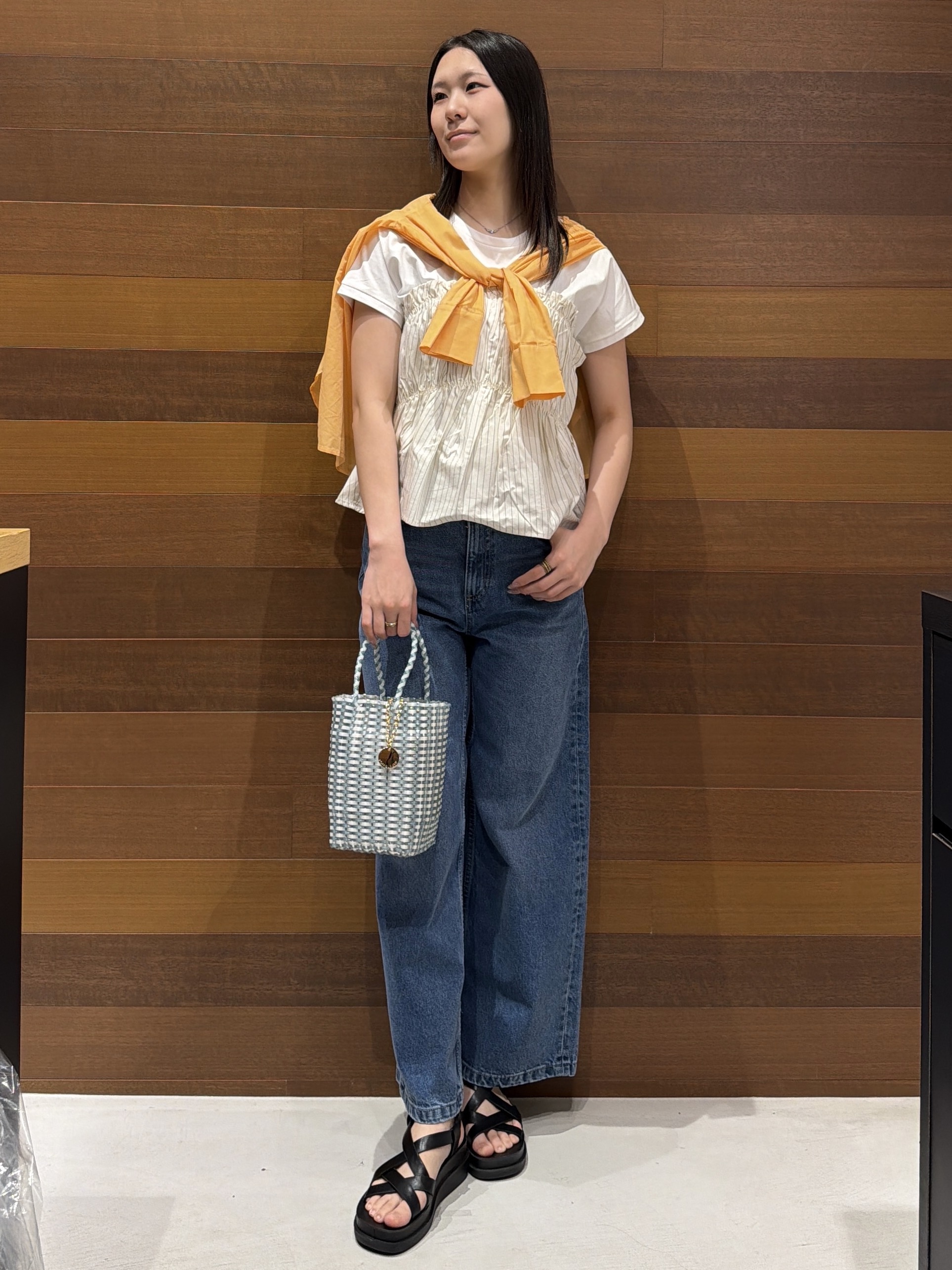さやさんの「OPAQUE.CLIP｜ビスチェドッキングTシャツ【洗濯機OK】」を使ったコーディネート