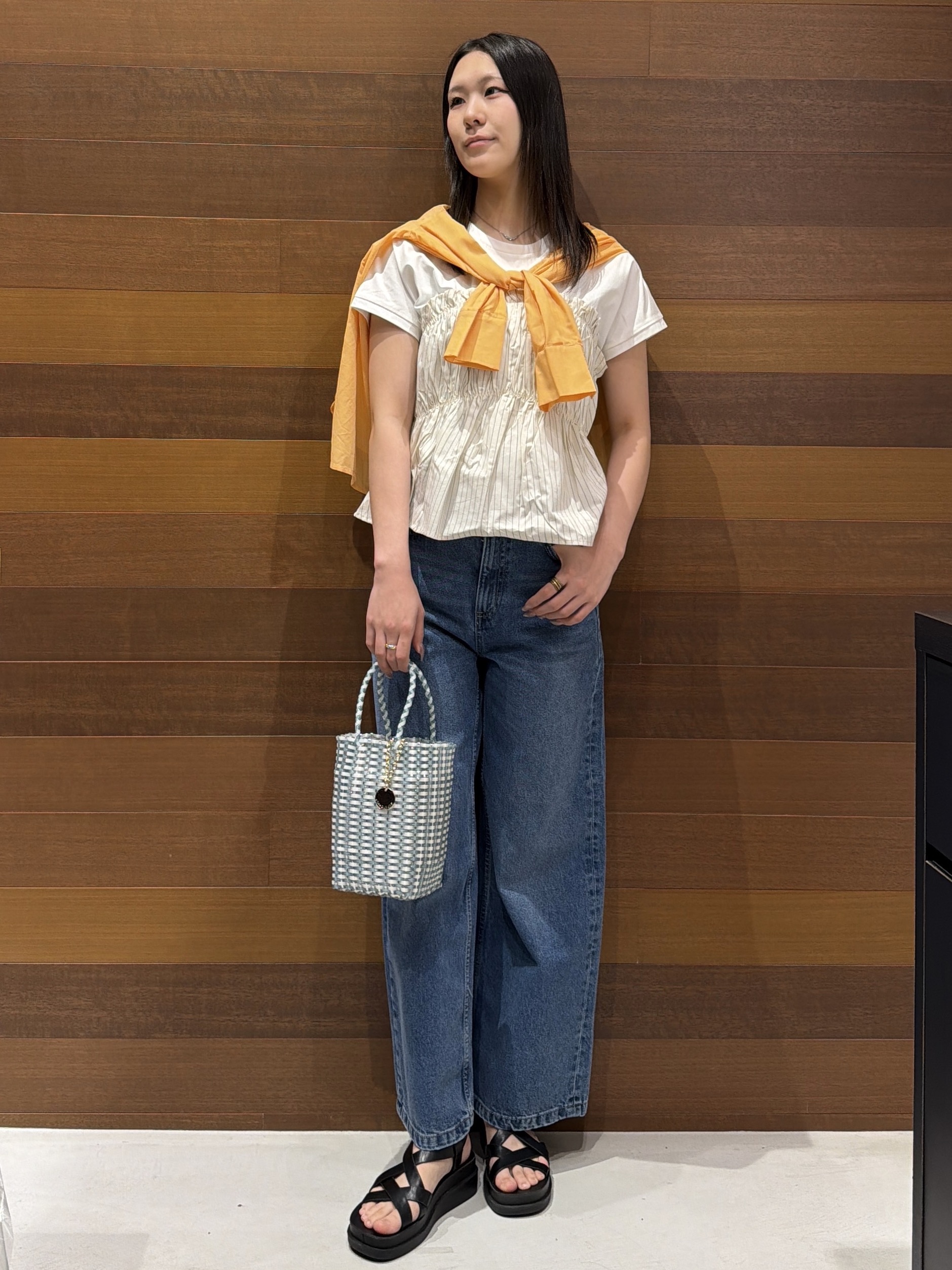 さやさんの「OPAQUE.CLIP｜ビスチェドッキングTシャツ【洗濯機OK】」を使ったコーディネート
