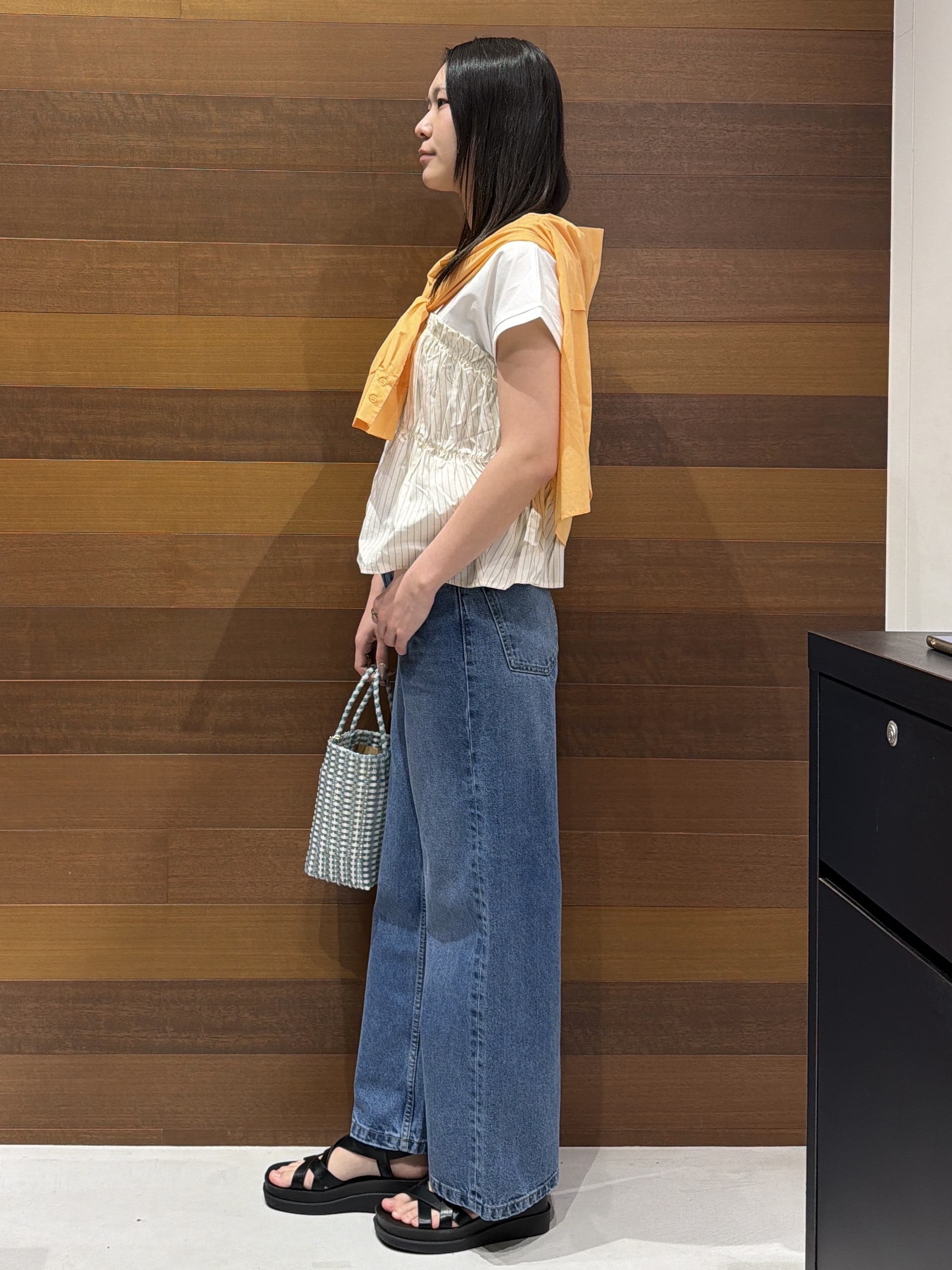 さやさんの「OPAQUE.CLIP｜ビスチェドッキングTシャツ【洗濯機OK】」を使ったコーディネート