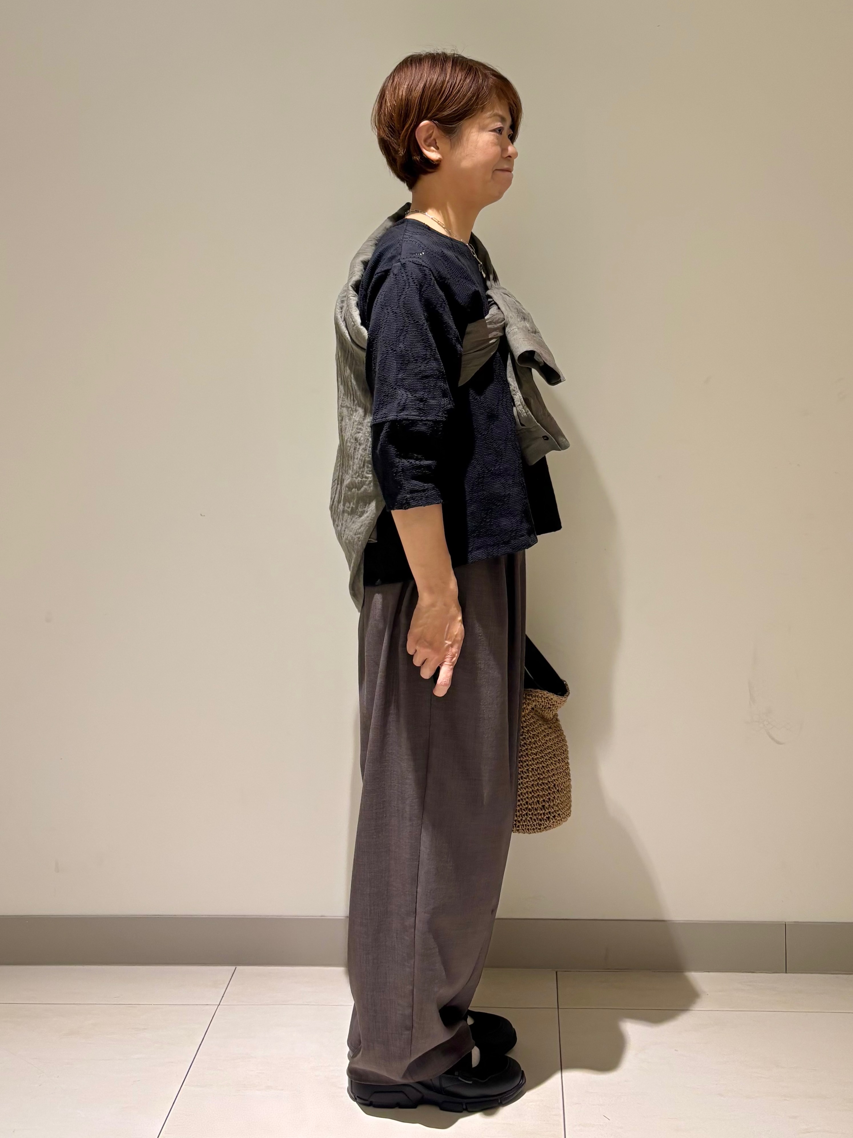 Haruさんの「Dessin｜【洗える】七分袖レースカットソー」を使ったコーディネート
