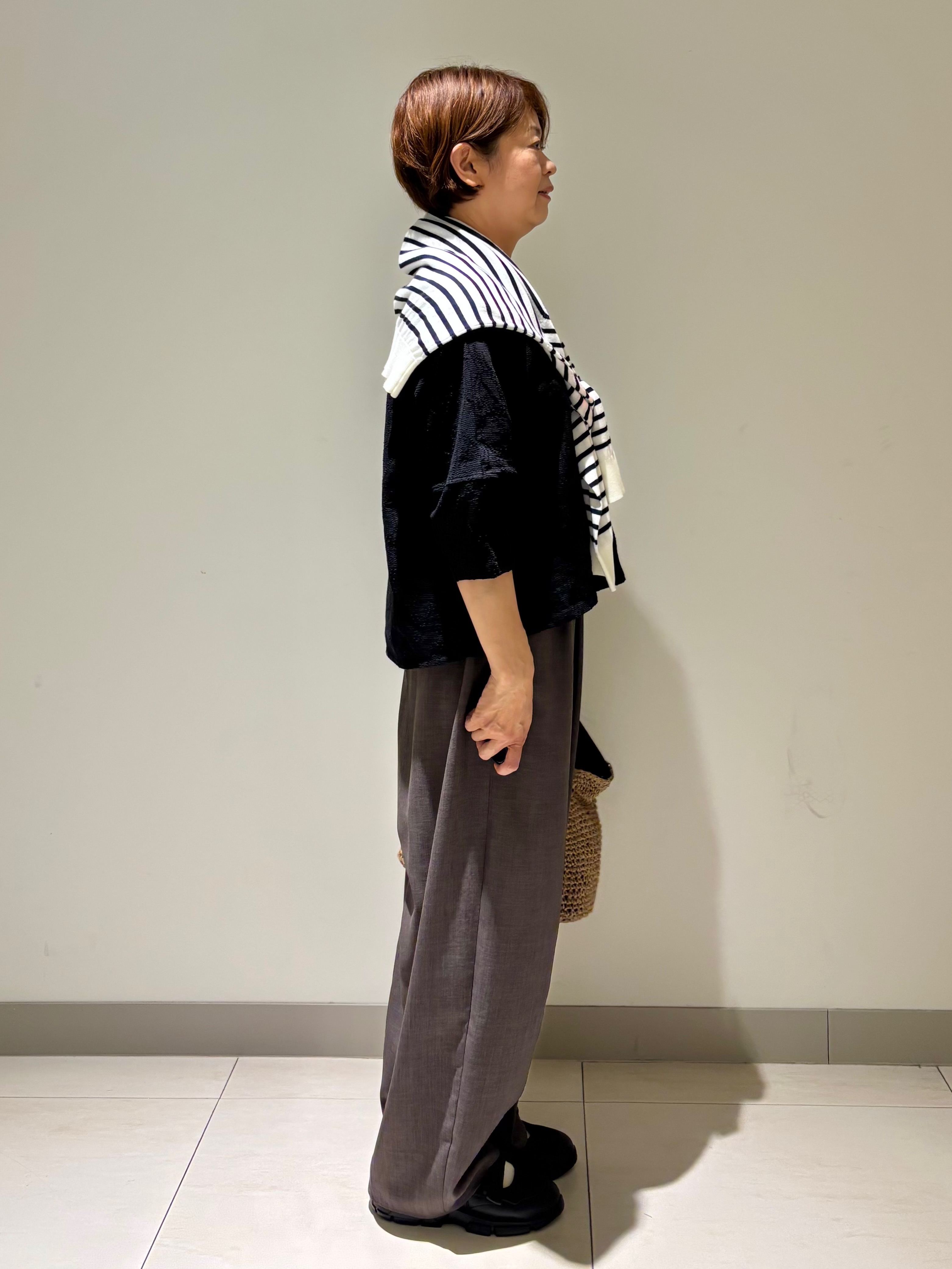 Haruさんの「Dessin｜【洗える】七分袖レースカットソー」を使ったコーディネート