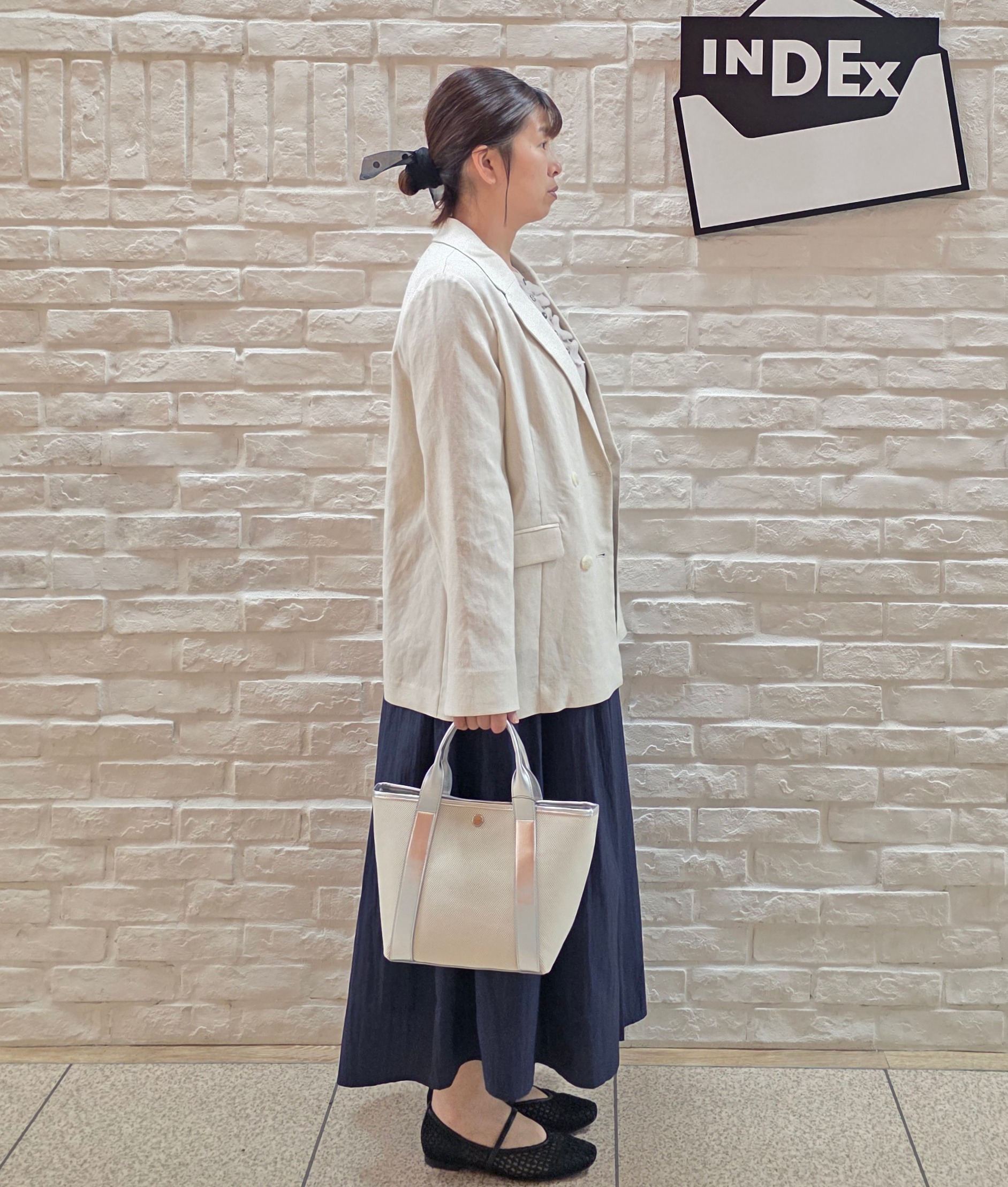 mamiさんの「index｜【UV／接触冷感】ダブルブレストジャケット《防シワ加工／洗える》」を使ったコーディネート