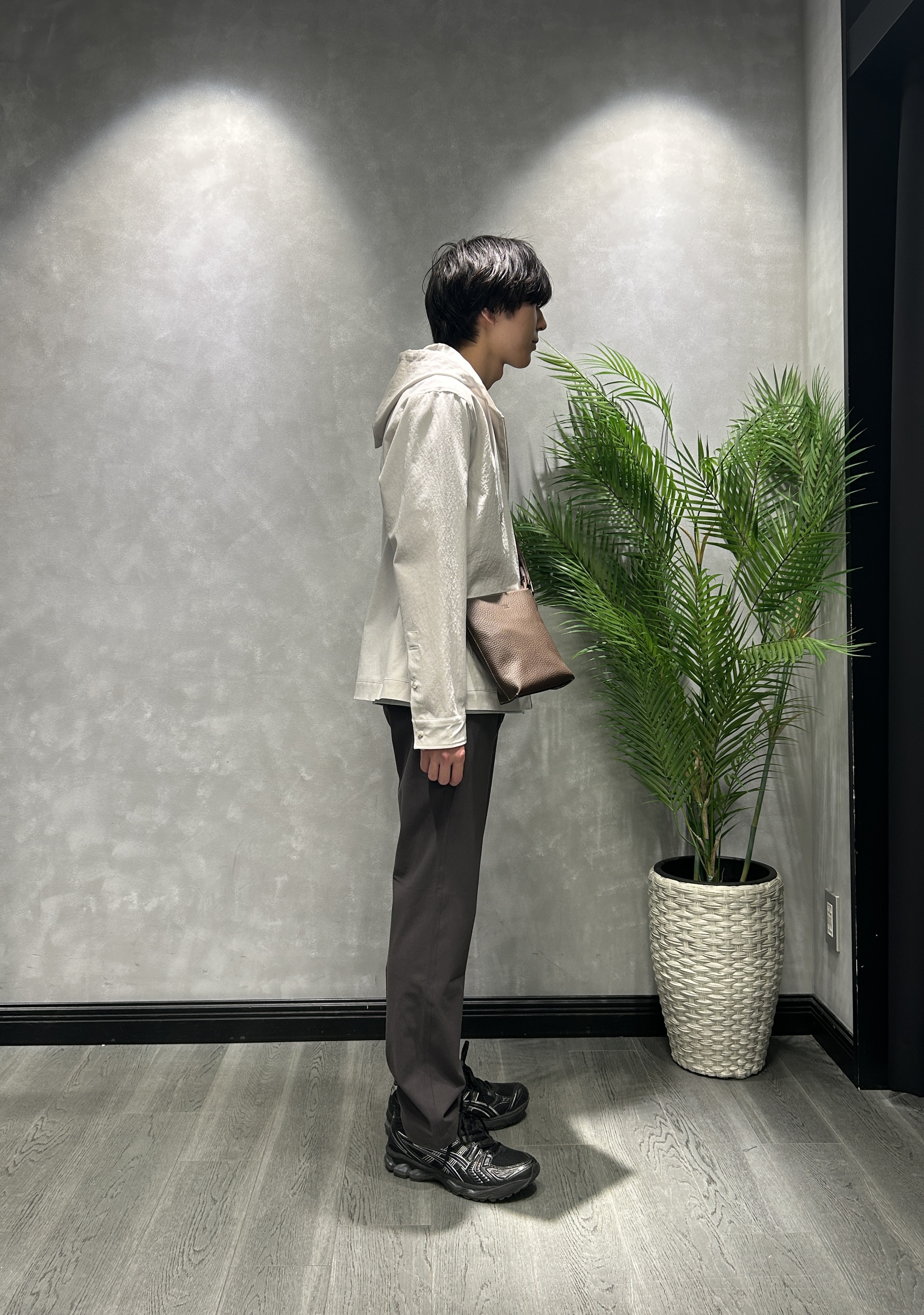 ruiさんの「TAKEO KIKUCHI｜【撥水・洗える・シワになりにくい】 リランチェ（R） フードブルゾン」を使ったコーディネート