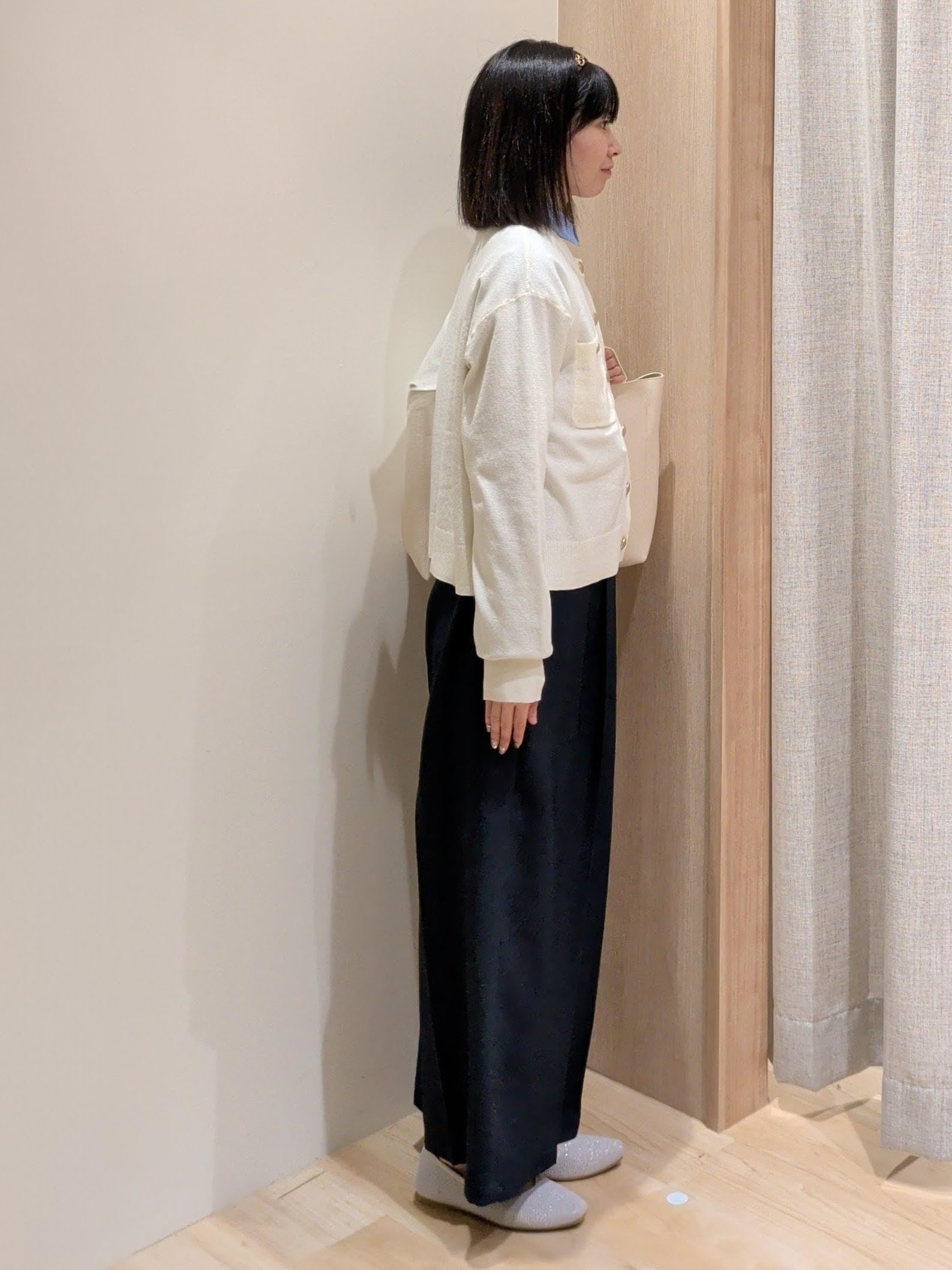 Yuiさんの「grove｜フロントポケットカーディガン」を使ったコーディネート