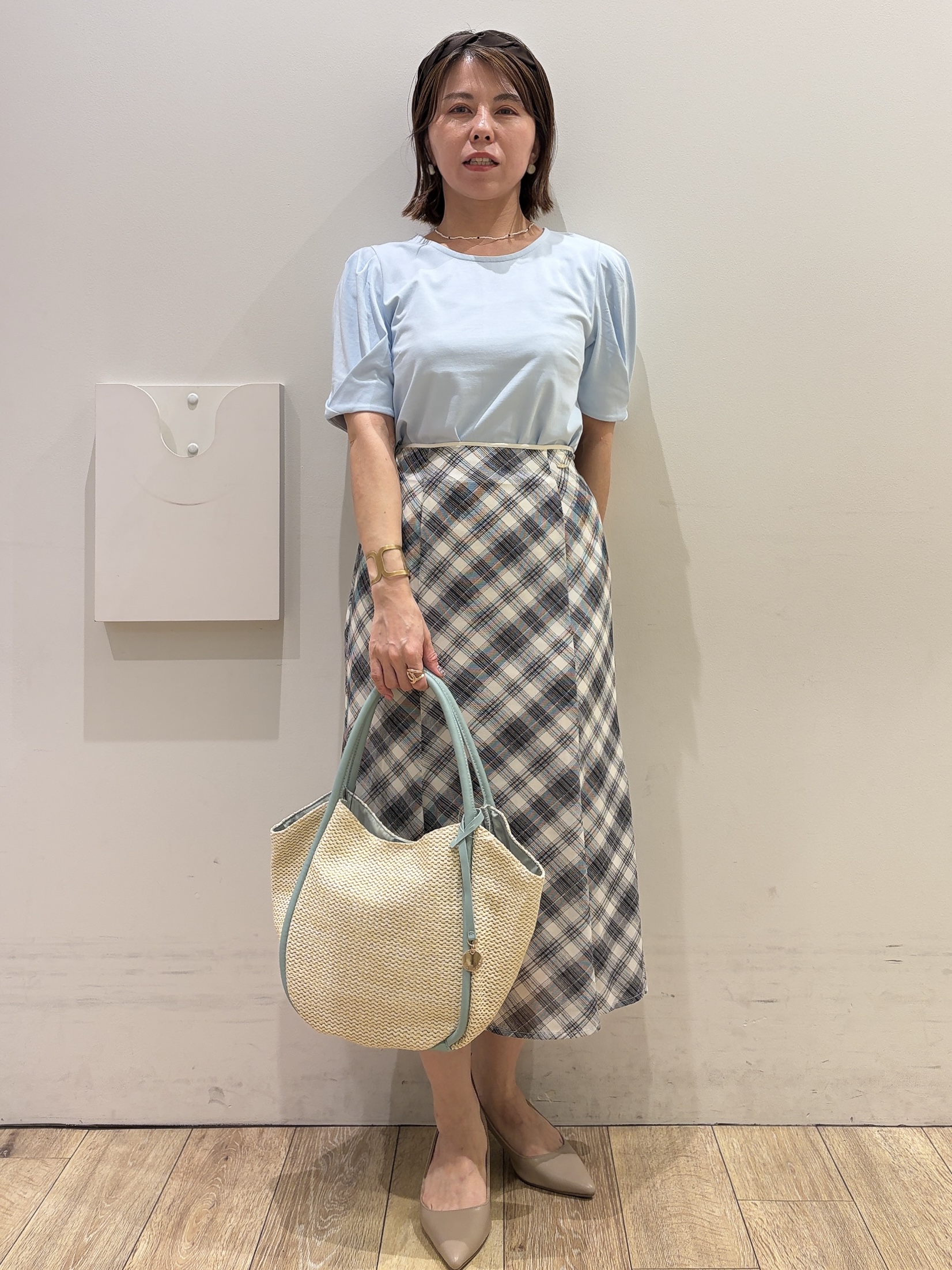 YUKOさんの「index｜《再入荷》ダブルブレストテーラードジャケット【接触冷感／吸水速乾／イージーアイロン／防シワ／洗濯機O」を使ったコーディネート