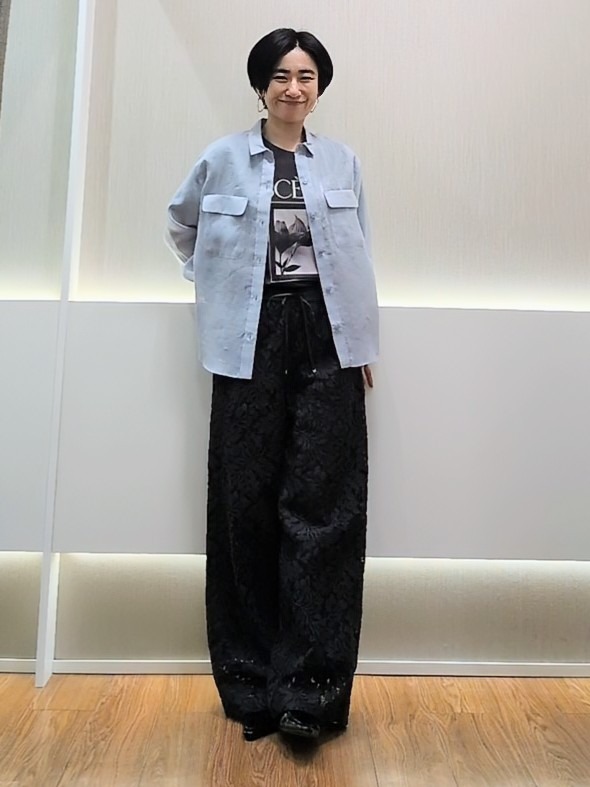 ミズタさんの「UNTITLED｜【接触冷感】ドライタッチシャツ」を使ったコーディネート