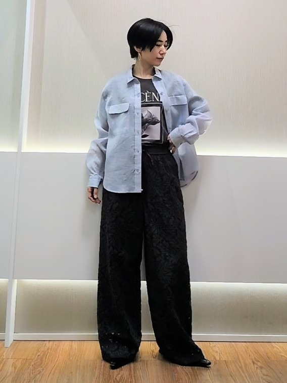 ミズタさんの「UNTITLED｜【接触冷感】ドライタッチシャツ」を使ったコーディネート