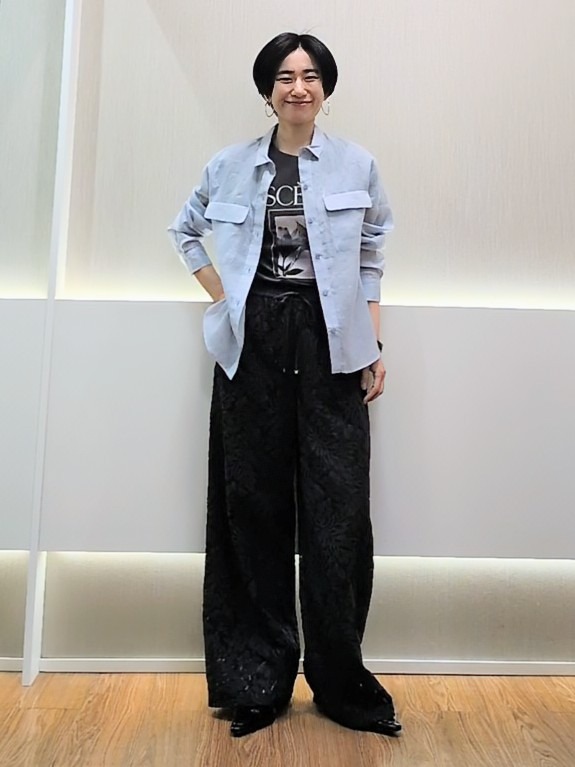 ミズタさんの「UNTITLED｜【接触冷感】ドライタッチシャツ」を使ったコーディネート