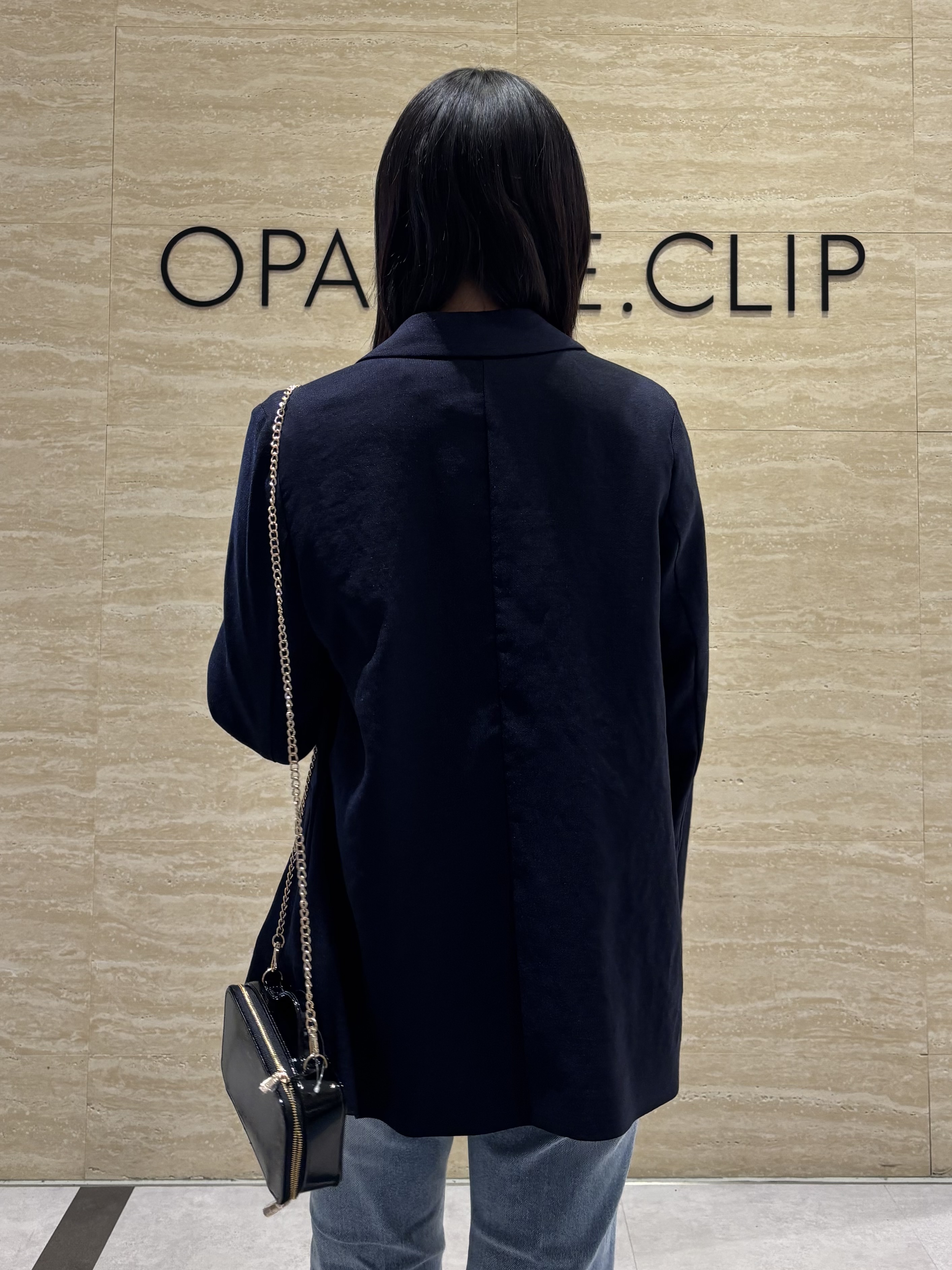 Ririkaさんの「OPAQUE.CLIP｜フリルヘンリーネックニット【洗濯機OK／抗ピル】」を使ったコーディネート