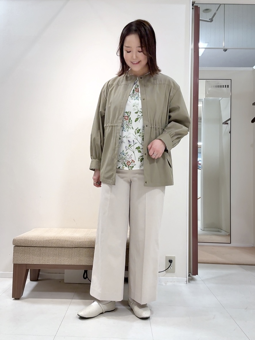 YUIさんの「UNTITLED｜◆【はっ水】ライトコットンミリタリーコート」を使ったコーディネート