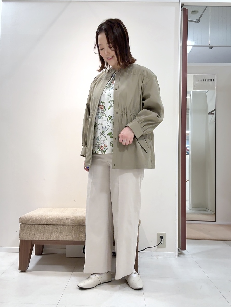 YUIさんの「UNTITLED｜◆【はっ水】ライトコットンミリタリーコート」を使ったコーディネート