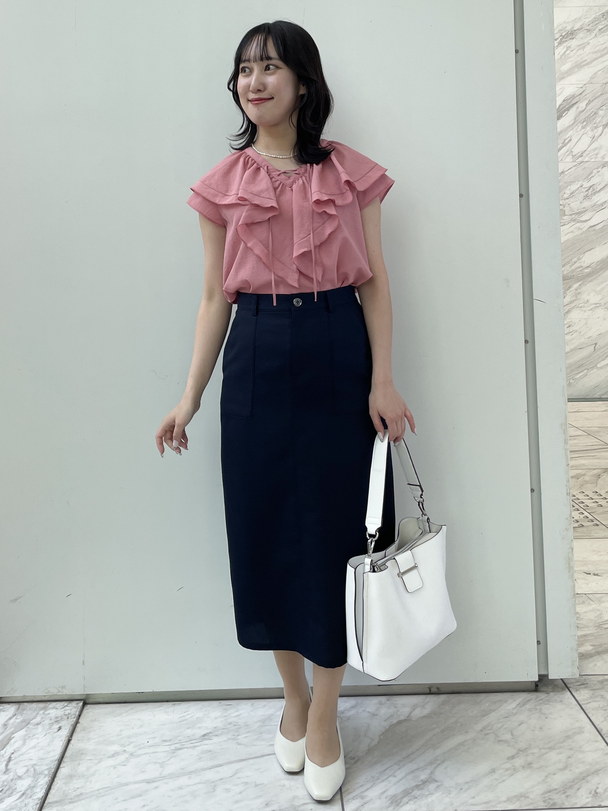 yukariさんの「Reflect｜【マシンウォッシャブル】フリルブラウス」を使ったコーディネート