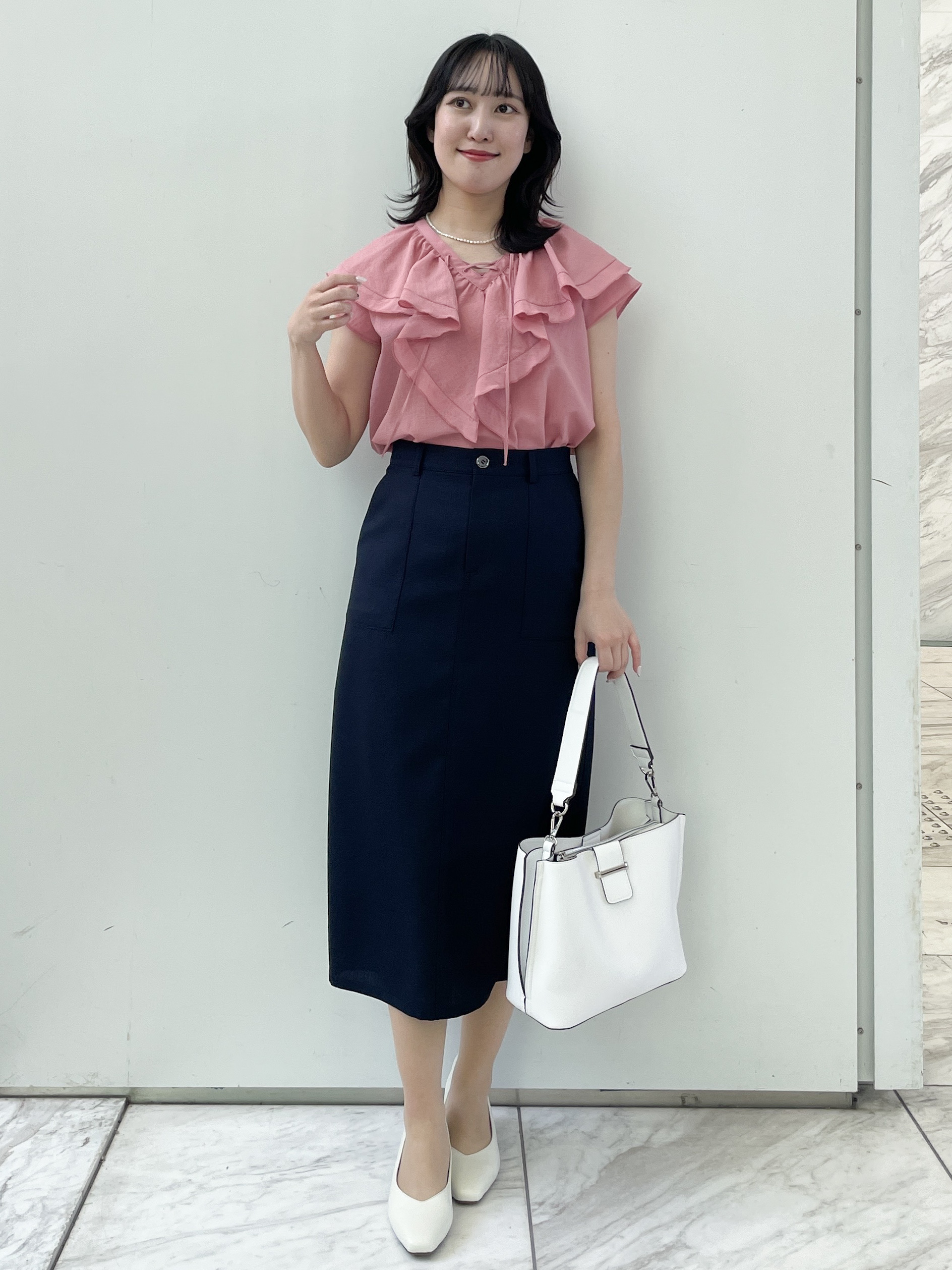 yukariさんの「Reflect｜【マシンウォッシャブル】フリルブラウス」を使ったコーディネート