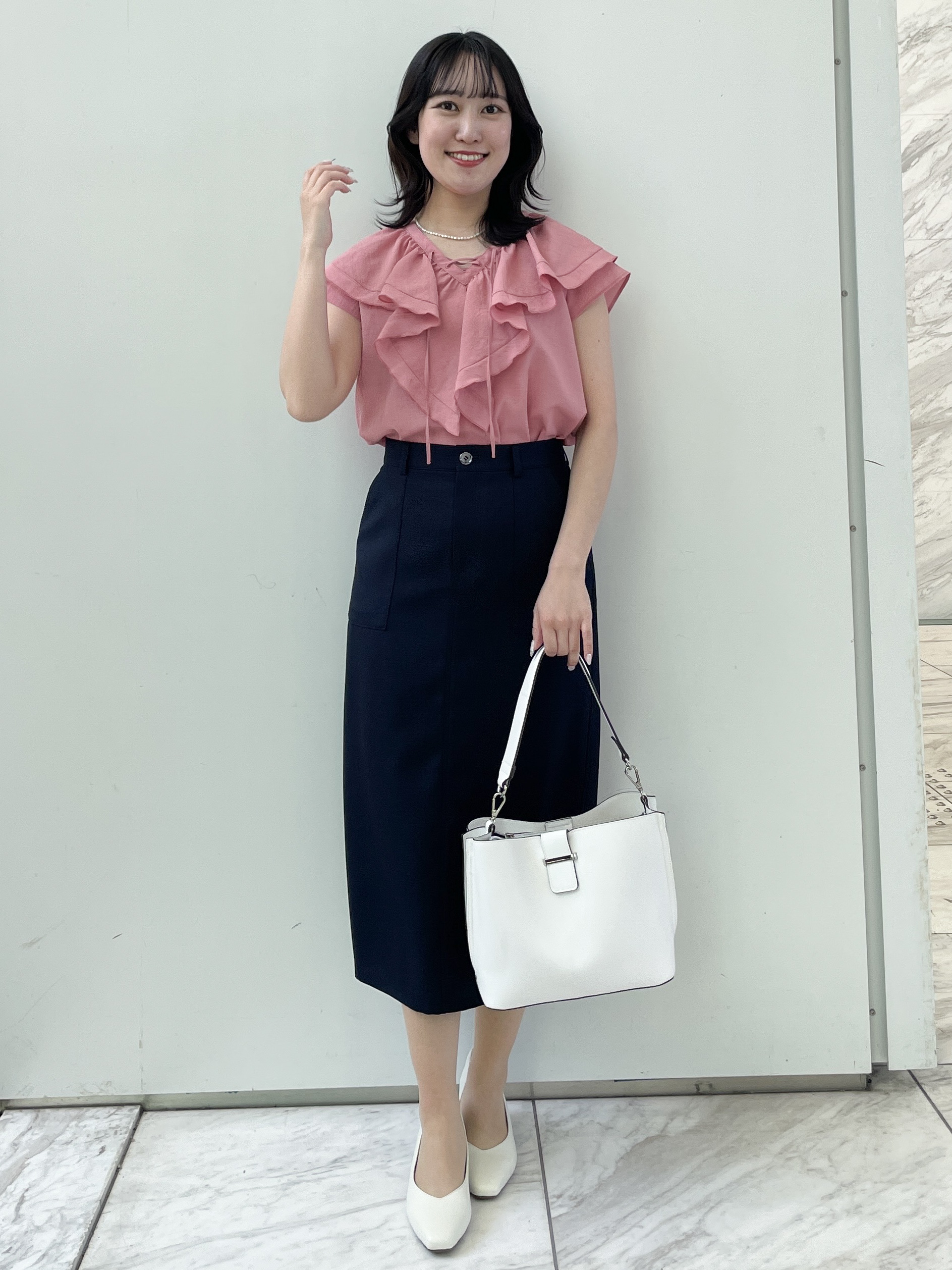 yukariさんの「Reflect｜【マシンウォッシャブル】フリルブラウス」を使ったコーディネート