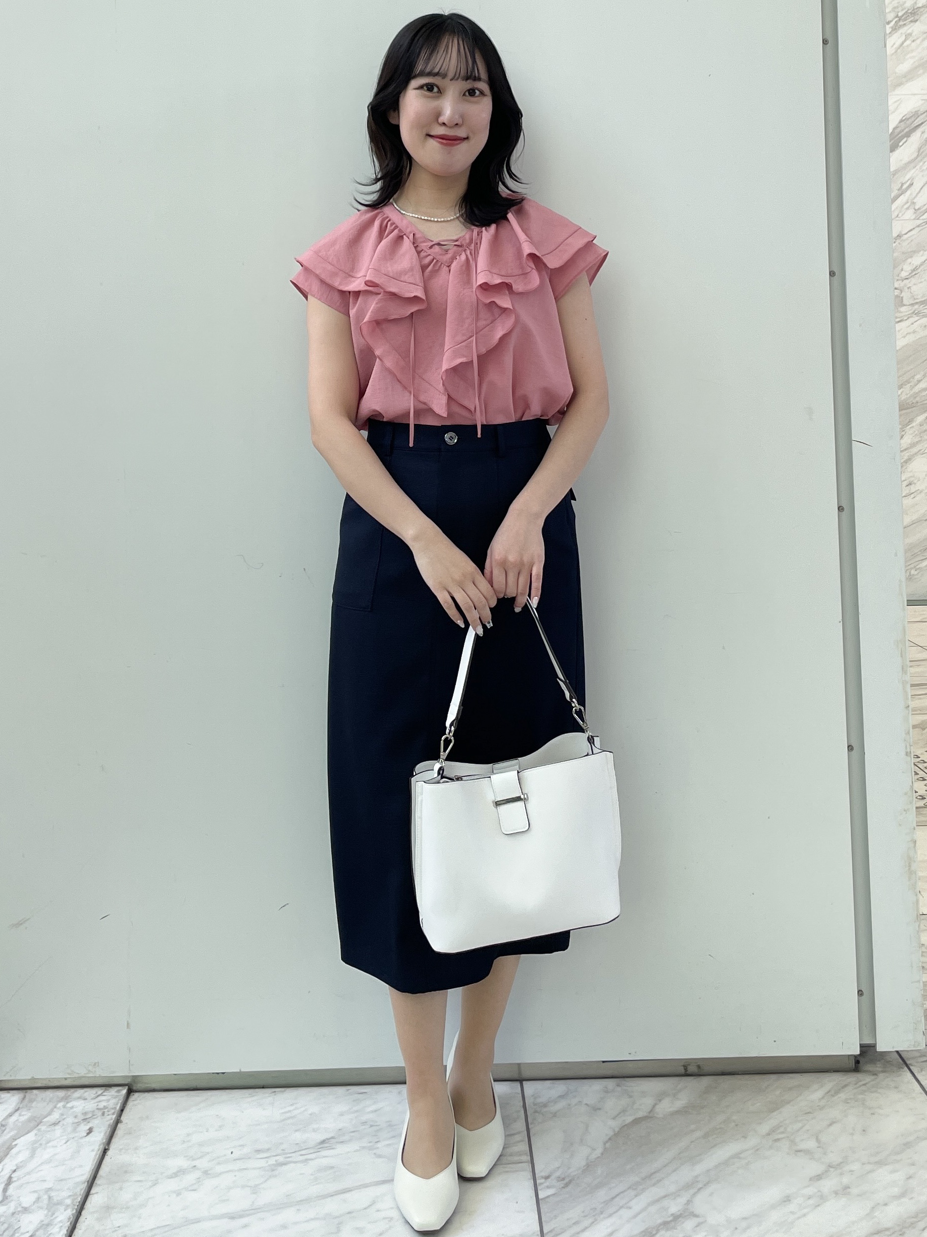 yukariさんの「Reflect｜【マシンウォッシャブル】フリルブラウス」を使ったコーディネート