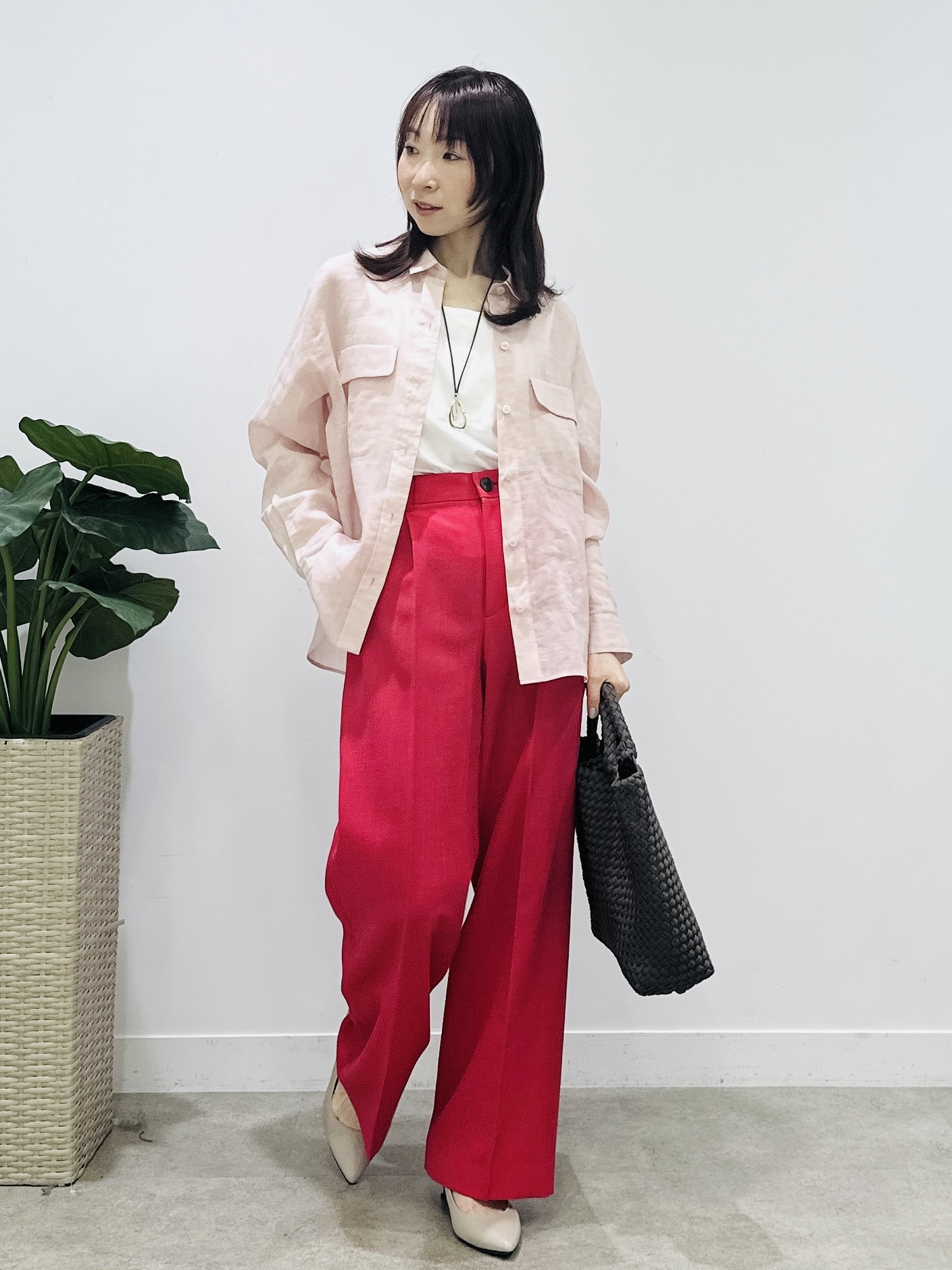Miwaさんの「UNTITLED｜【接触冷感】ドライタッチシャツ」を使ったコーディネート