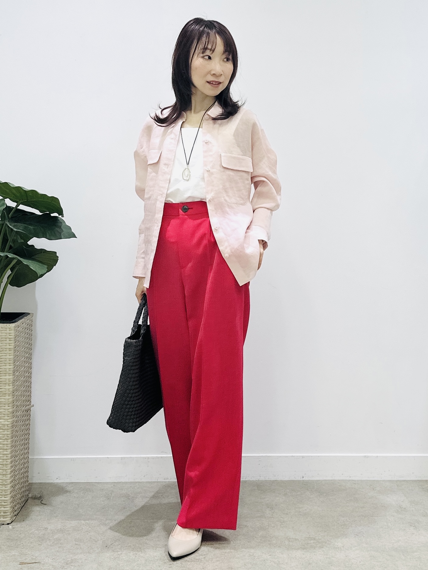 Miwaさんの「UNTITLED｜【接触冷感】ドライタッチシャツ」を使ったコーディネート