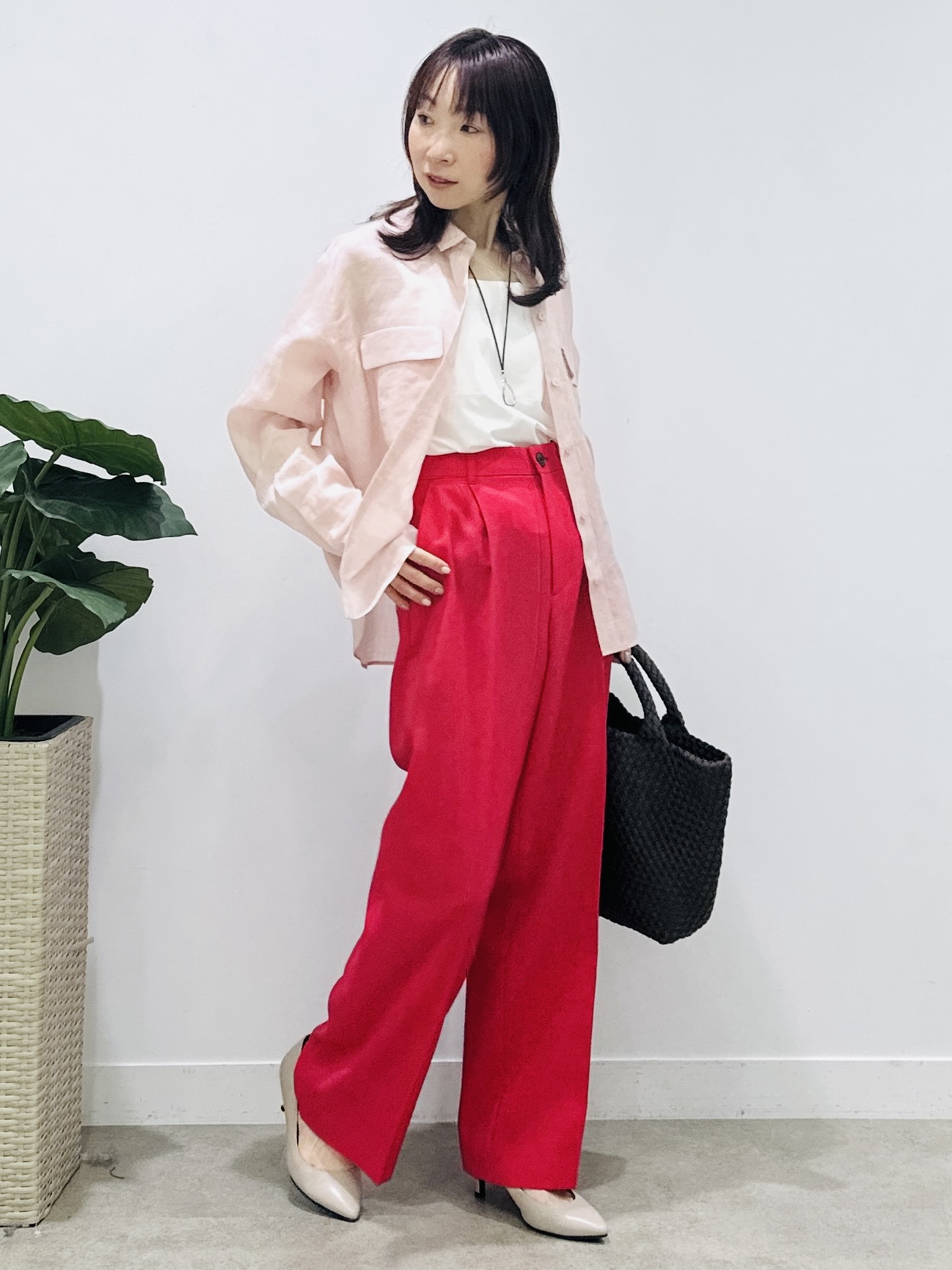 Miwaさんの「UNTITLED｜【接触冷感】ドライタッチシャツ」を使ったコーディネート