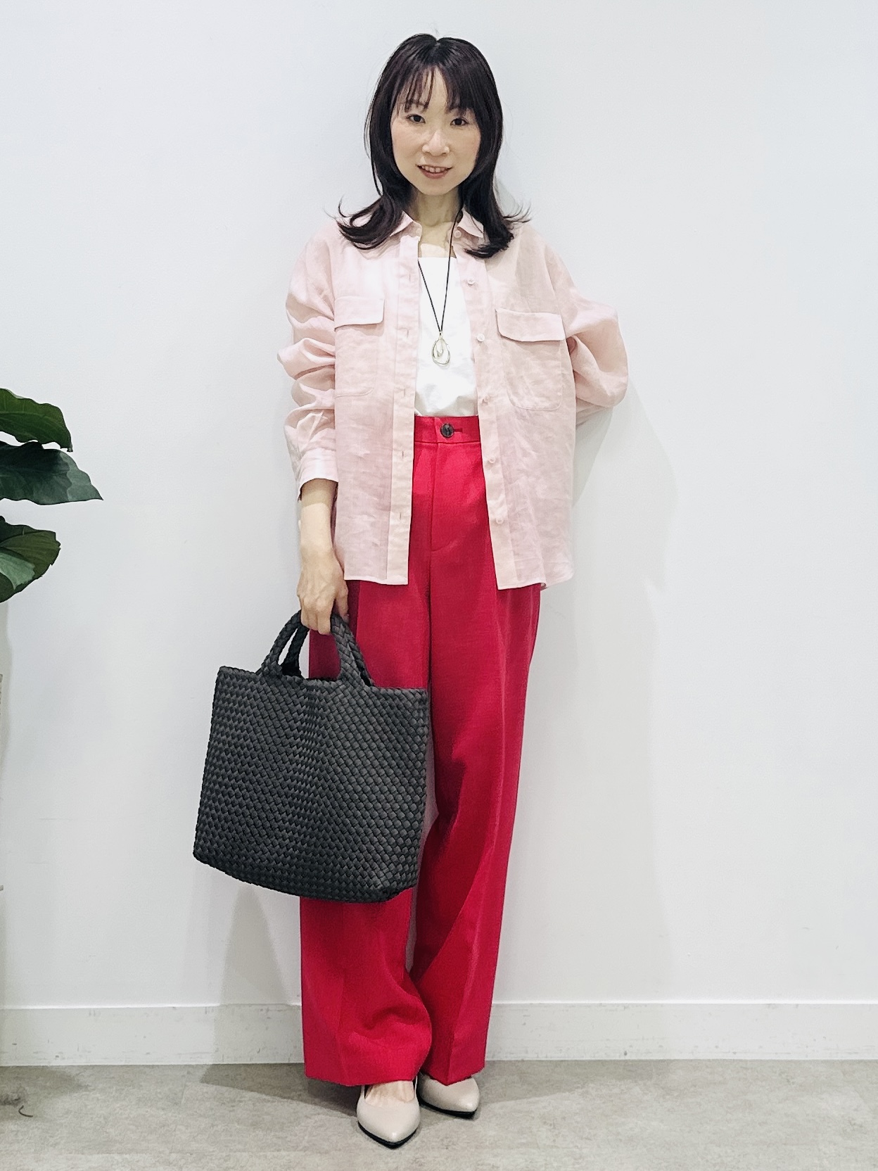 Miwaさんの「UNTITLED｜【接触冷感】ドライタッチシャツ」を使ったコーディネート