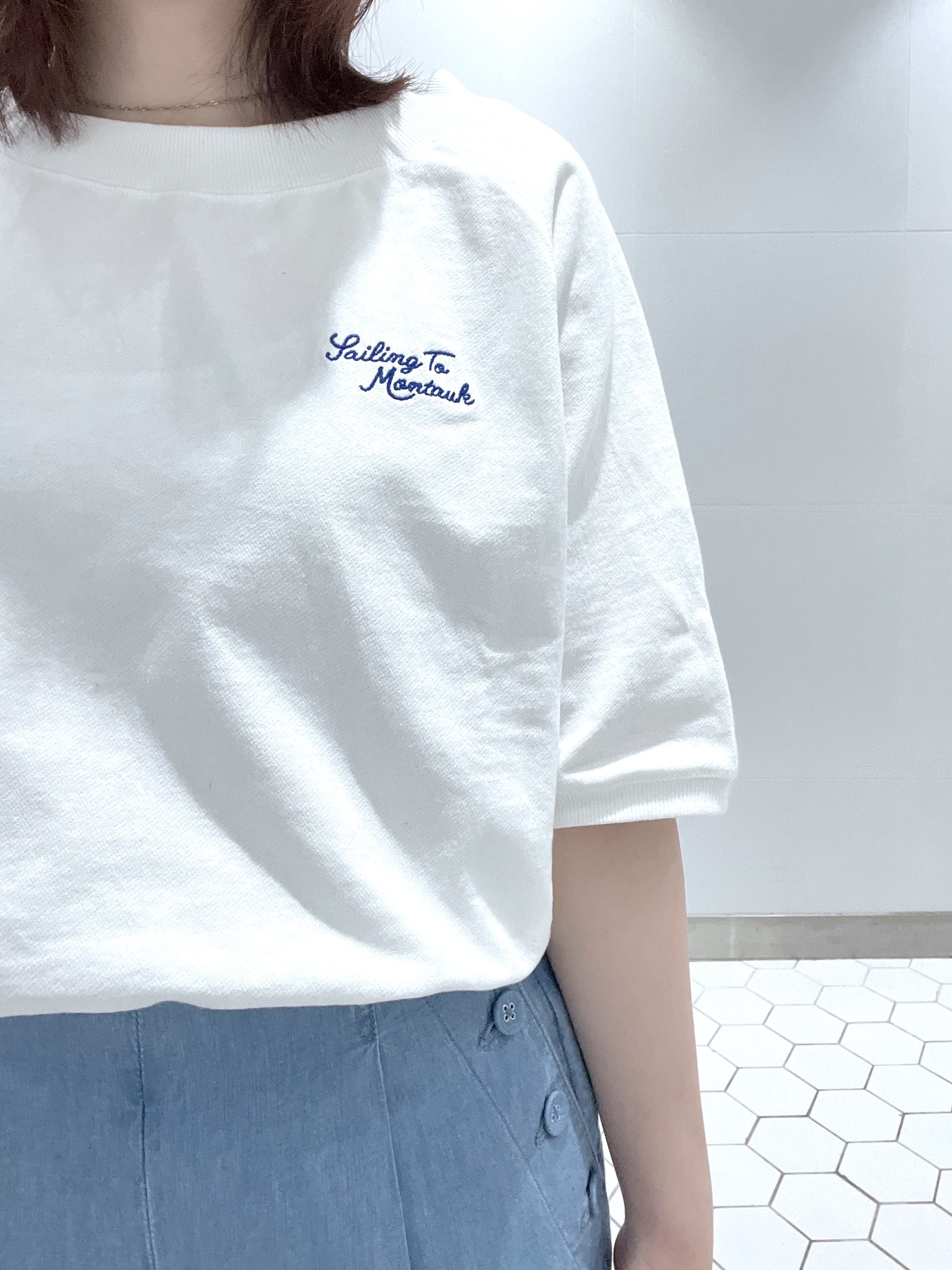 Makinoさんの「Dessin｜【洗える】ミニ裏毛刺繍ロゴプルオーバー」を使ったコーディネート