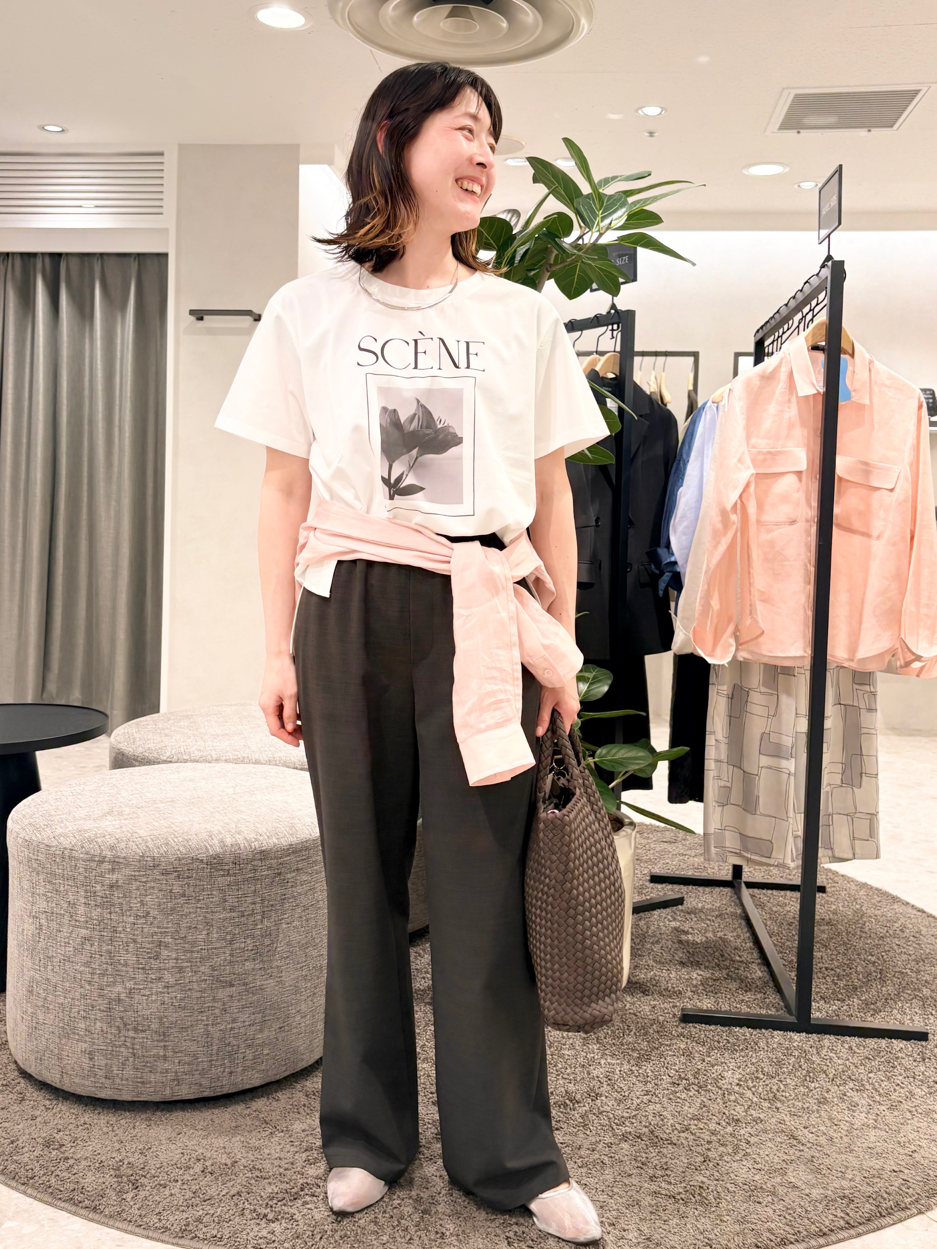 サオリさんの「UNTITLED｜【接触冷感】ドライタッチシャツ」を使ったコーディネート