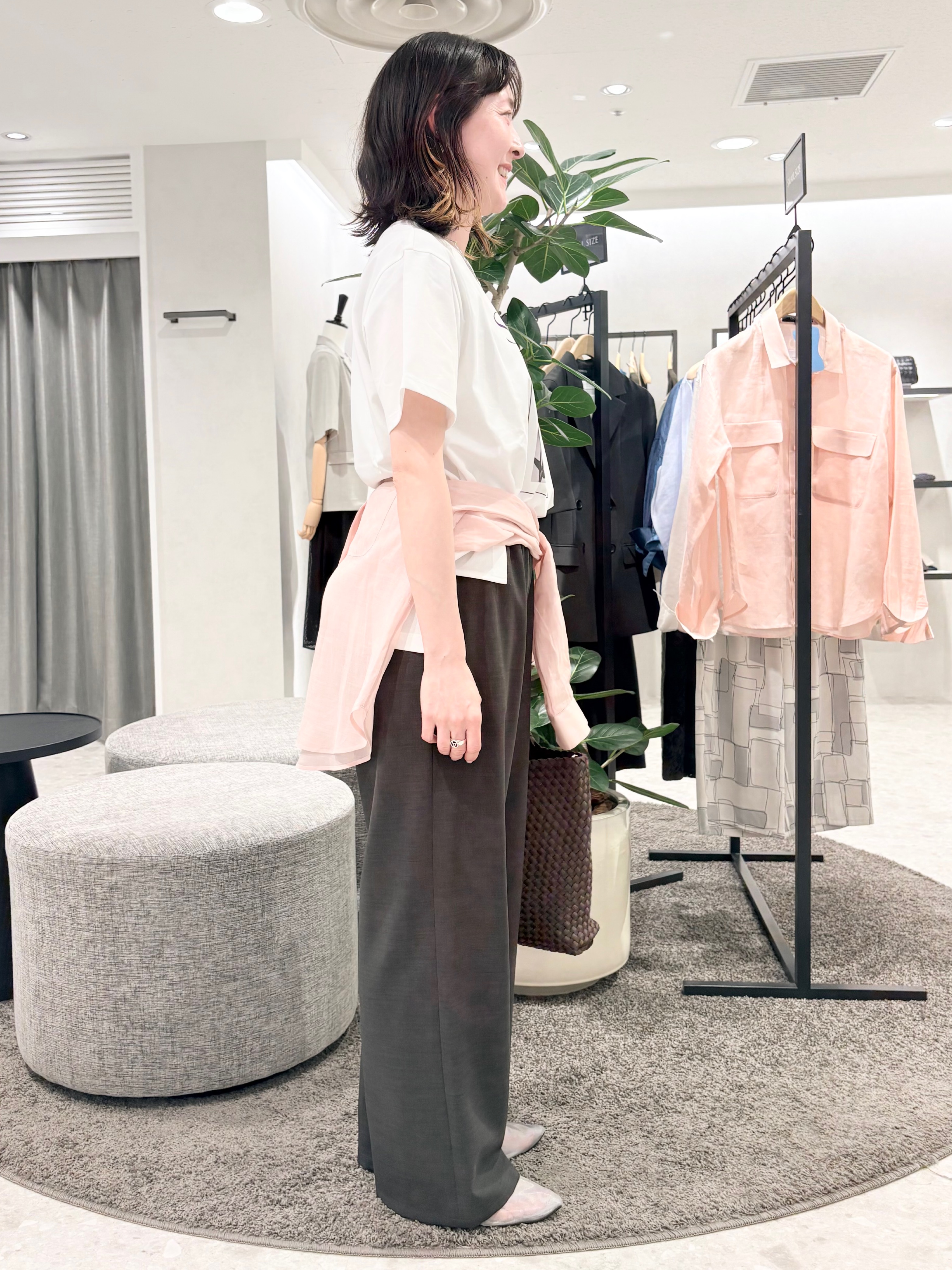 サオリさんの「UNTITLED｜【接触冷感】ドライタッチシャツ」を使ったコーディネート