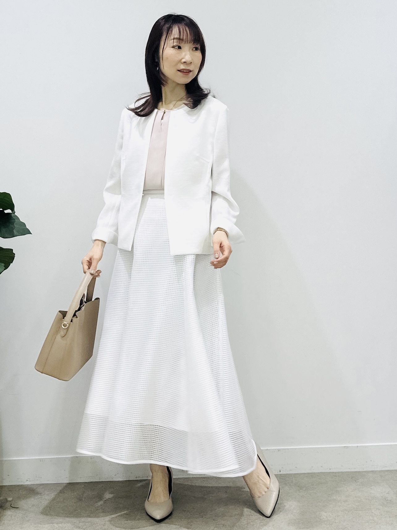 Miwaさんの「UNTITLED｜【清涼感/洗える】ミニマルシルエットジャケット」を使ったコーディネート