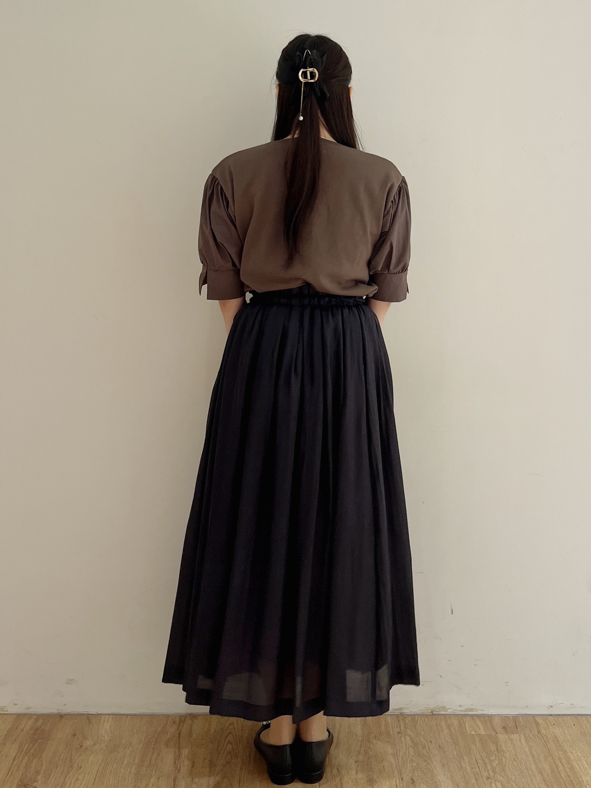 yukikaさんの「OPAQUE.CLIP｜ボリュームスリーブドッキングニット」を使ったコーディネート