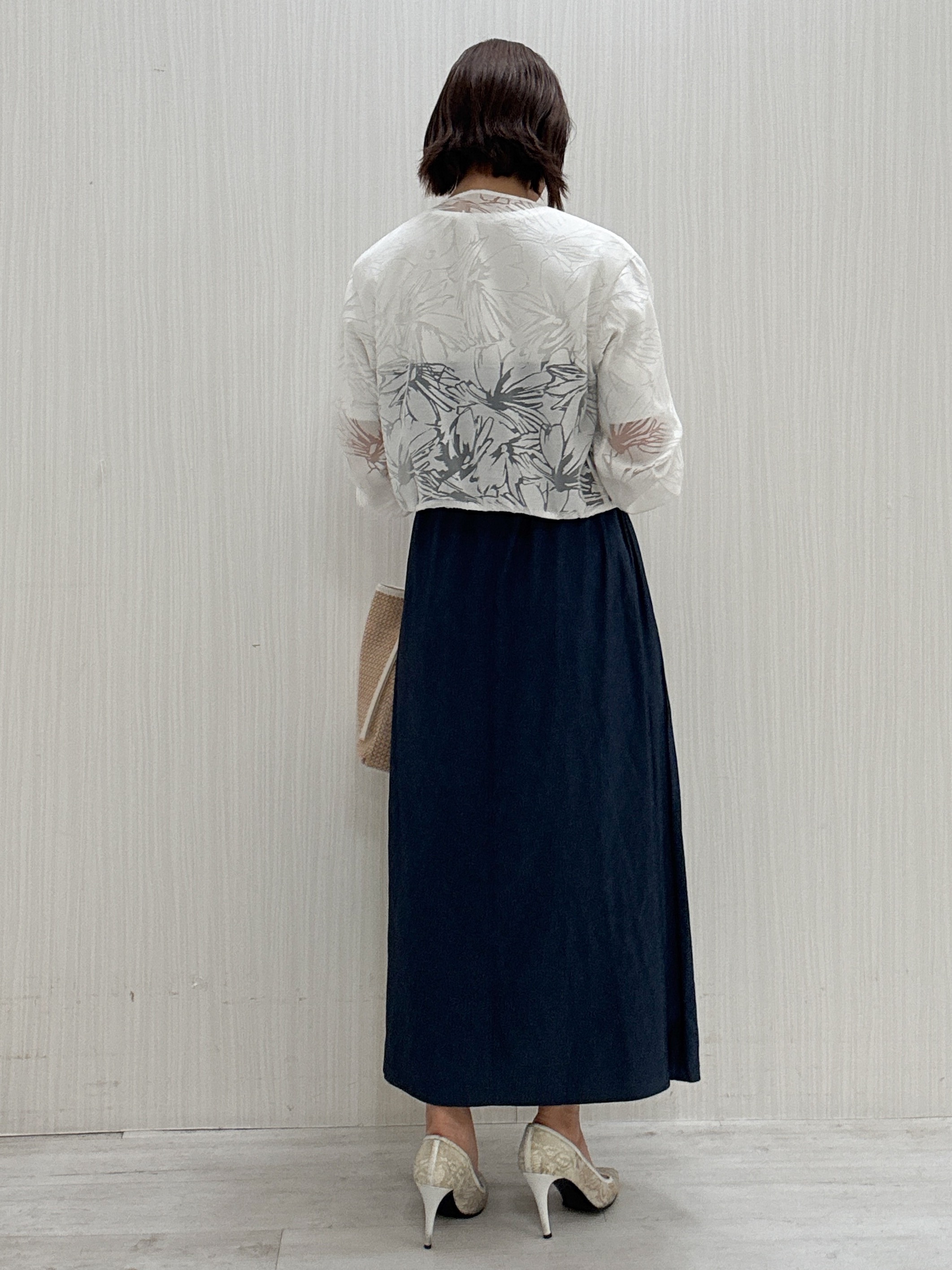 yuさんの「COUP DE CHANCE｜【手洗い可／日本製】オパール花柄ブルゾン」を使ったコーディネート