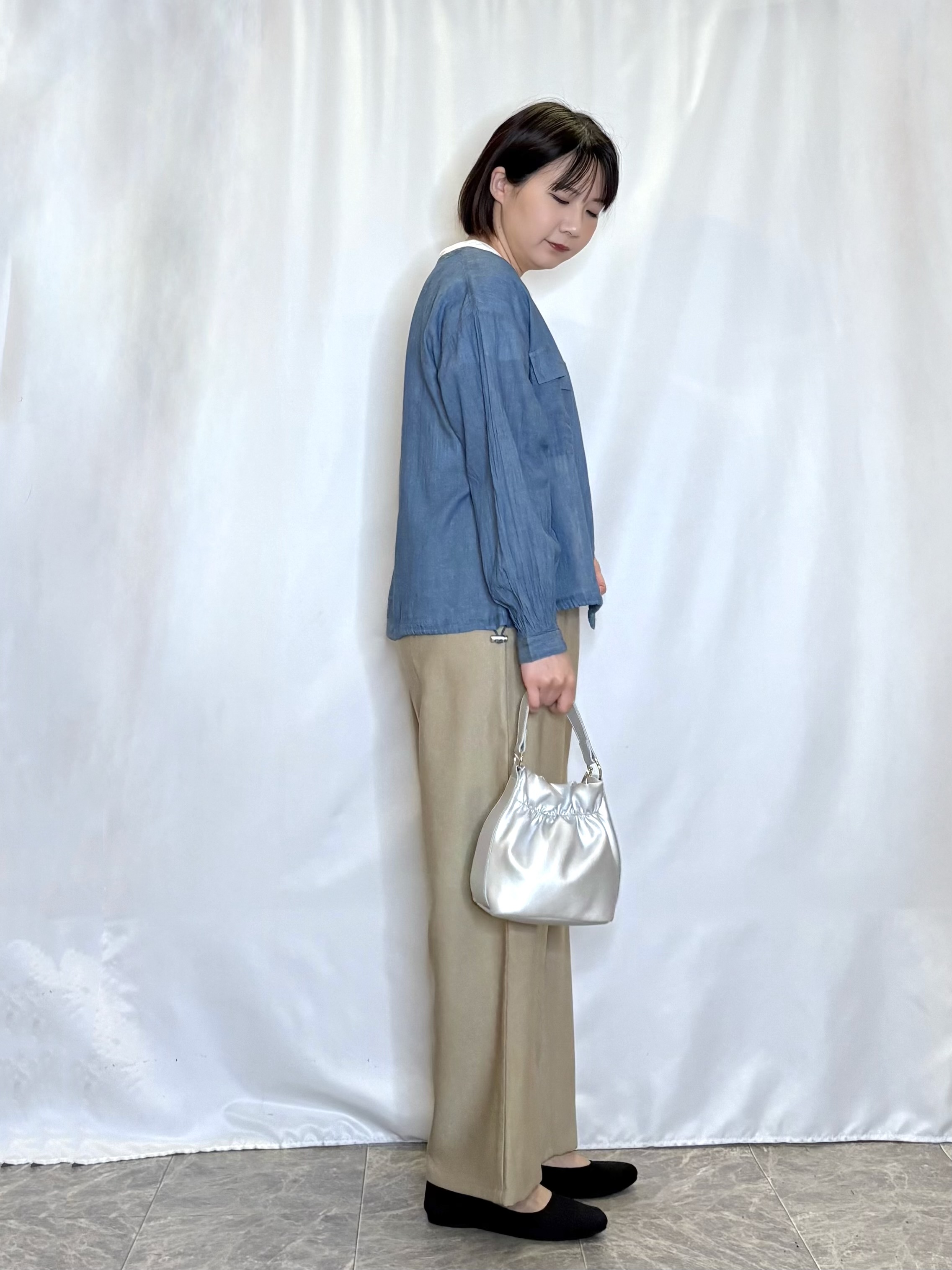 ネリさんの「SHOO･LA･RUE｜【S-LL/プチプラ/柄が選べる】上品プリントTシャツ」を使ったコーディネート