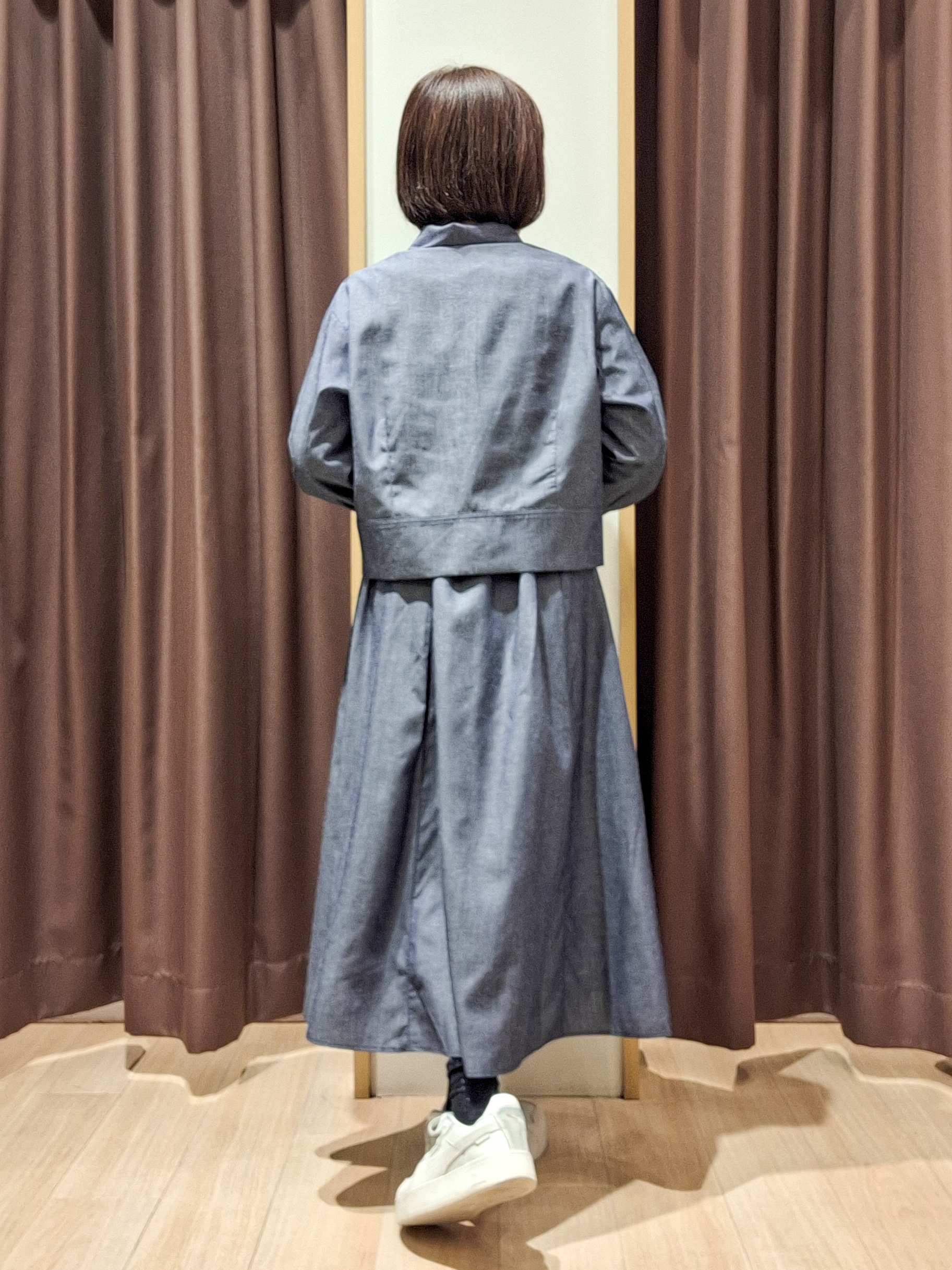 ウタさんの「grove｜【イージーケア】麻混クロップドシャツ」を使ったコーディネート