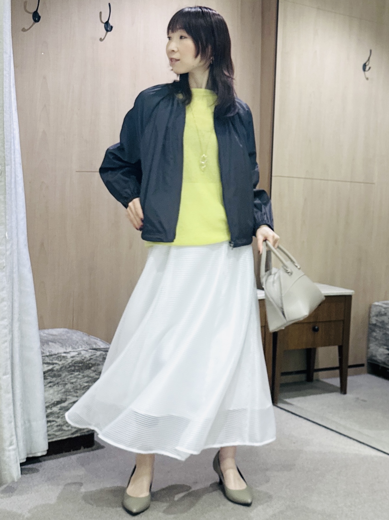 Miwaさんの「UNTITLED｜◆【セットアップ可/はっ水】シャイニータイプライターブルゾン」を使ったコーディネート