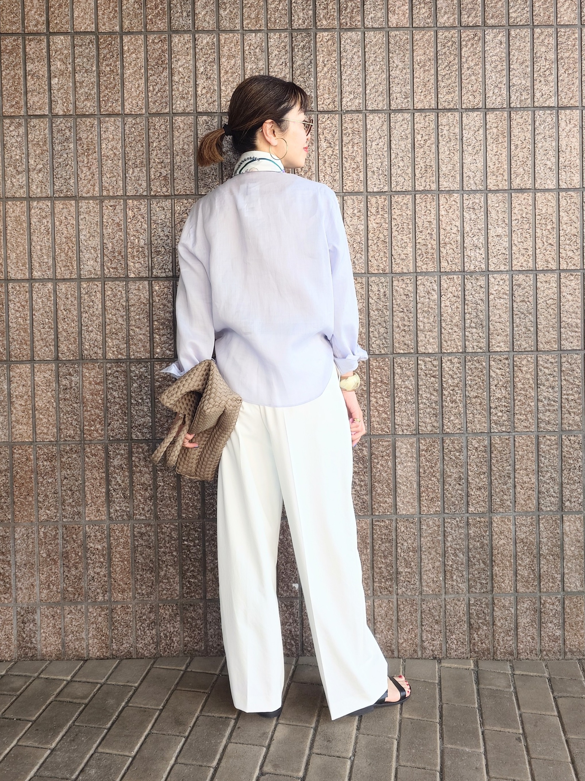 MUTSUKOさんの「UNTITLED｜【接触冷感】ドライタッチシャツ」を使ったコーディネート