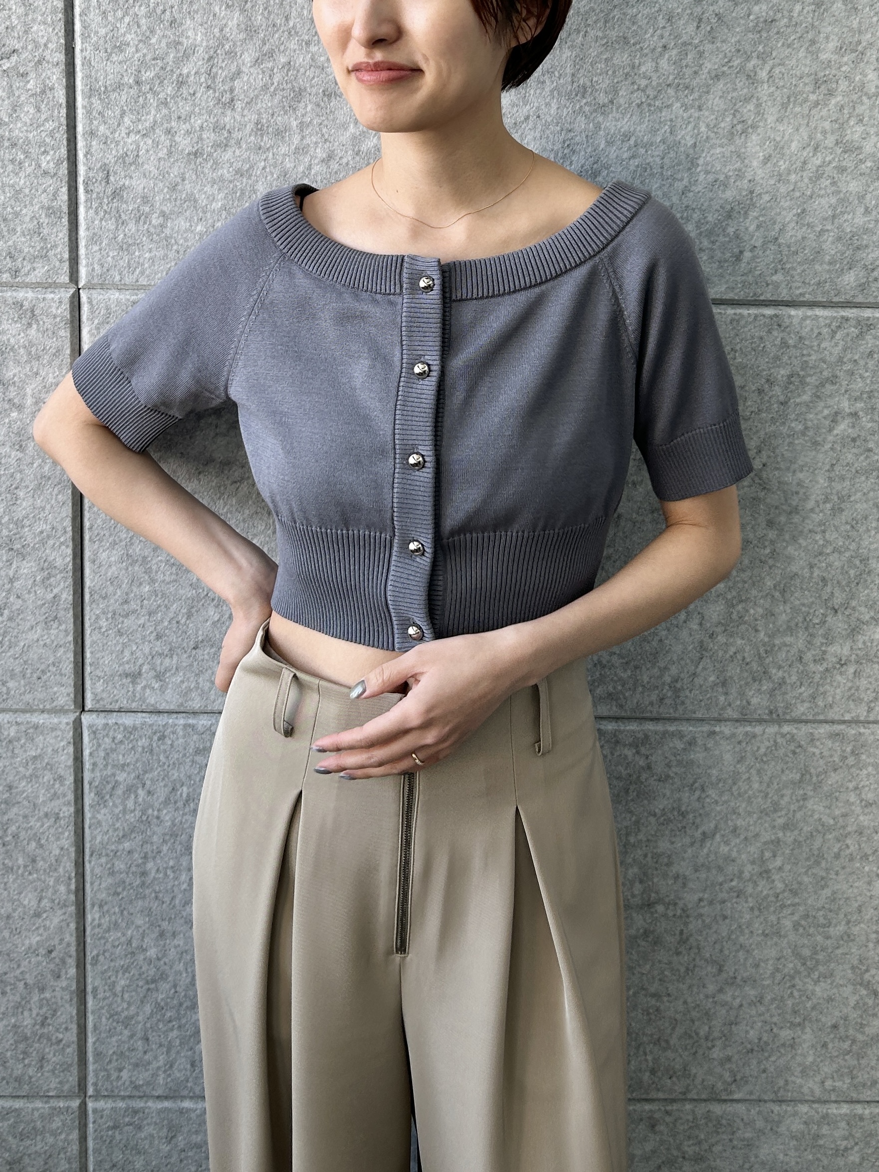 harunaさんの「CODE A｜zip wide pants」を使ったコーディネート