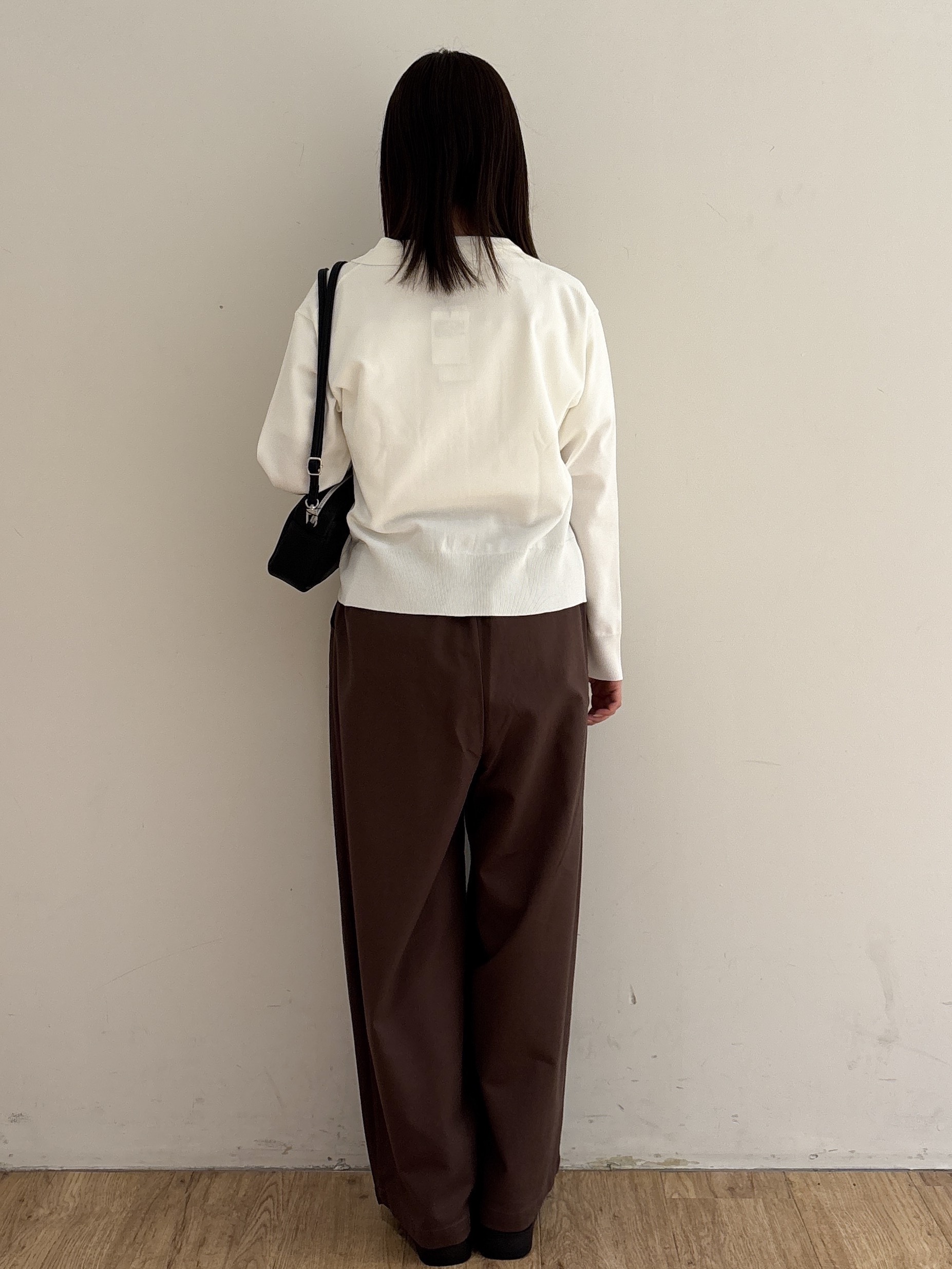 mireiさんの「OPAQUE.CLIP｜ポロ衿ニットカーディガン【洗濯機OK】」を使ったコーディネート