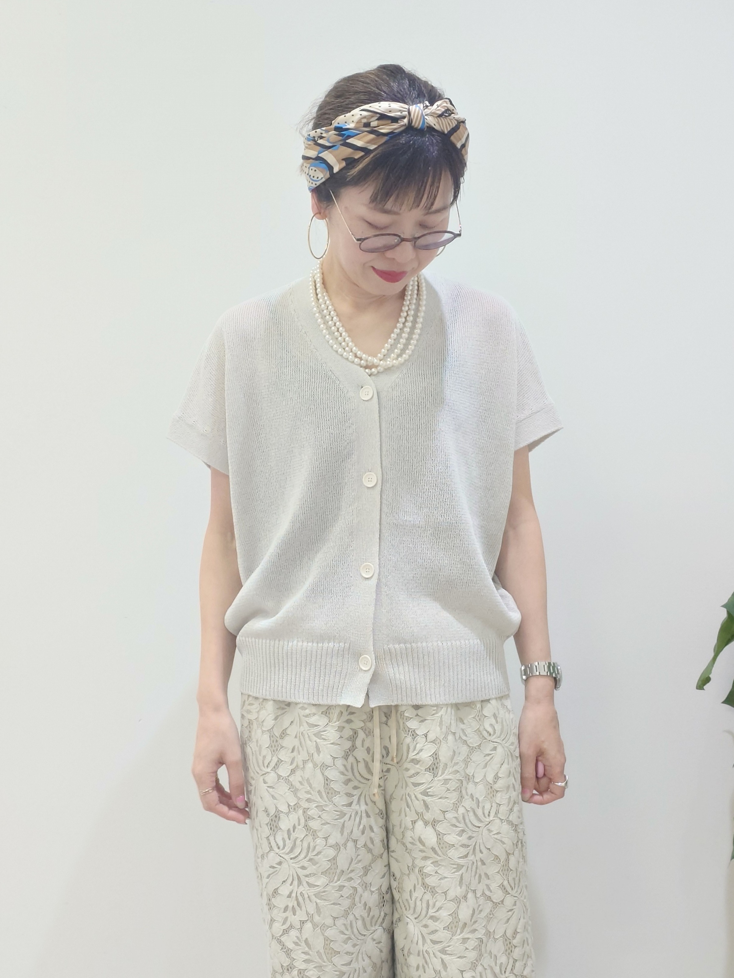 MUTSUKOさんの「UNTITLED｜◆【洗える】シアーブルゾン」を使ったコーディネート