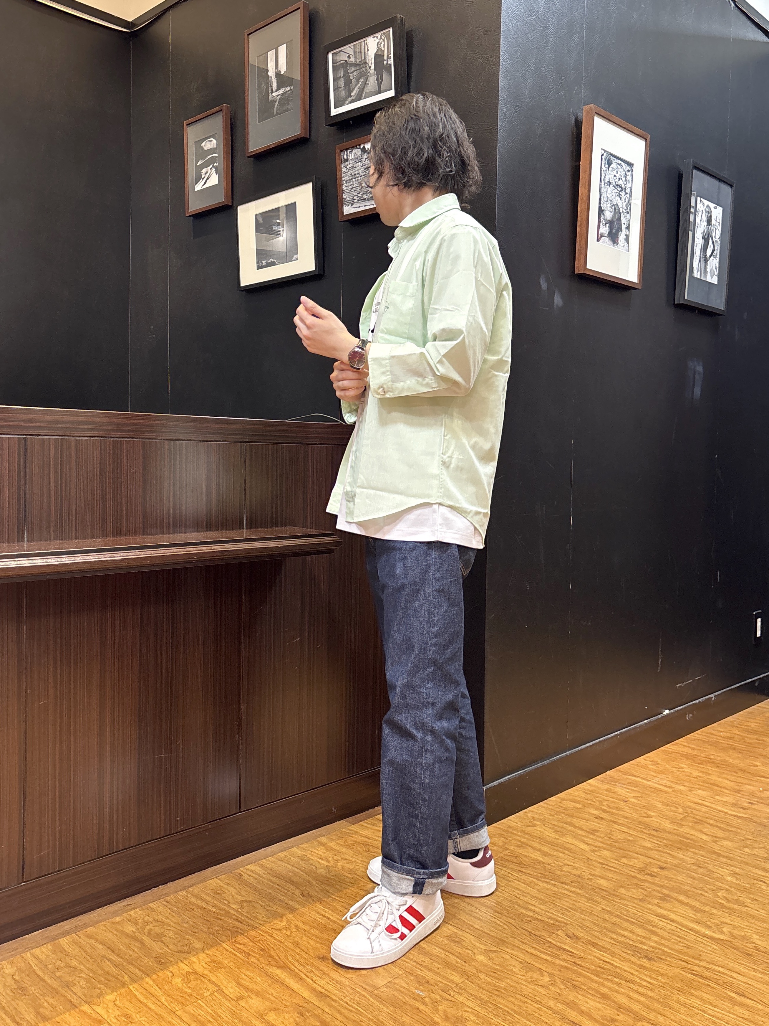 KEIさんの「TAKEO KIKUCHI｜【接触冷感】ハイブリッド リネン 七分袖シャツ」を使ったコーディネート