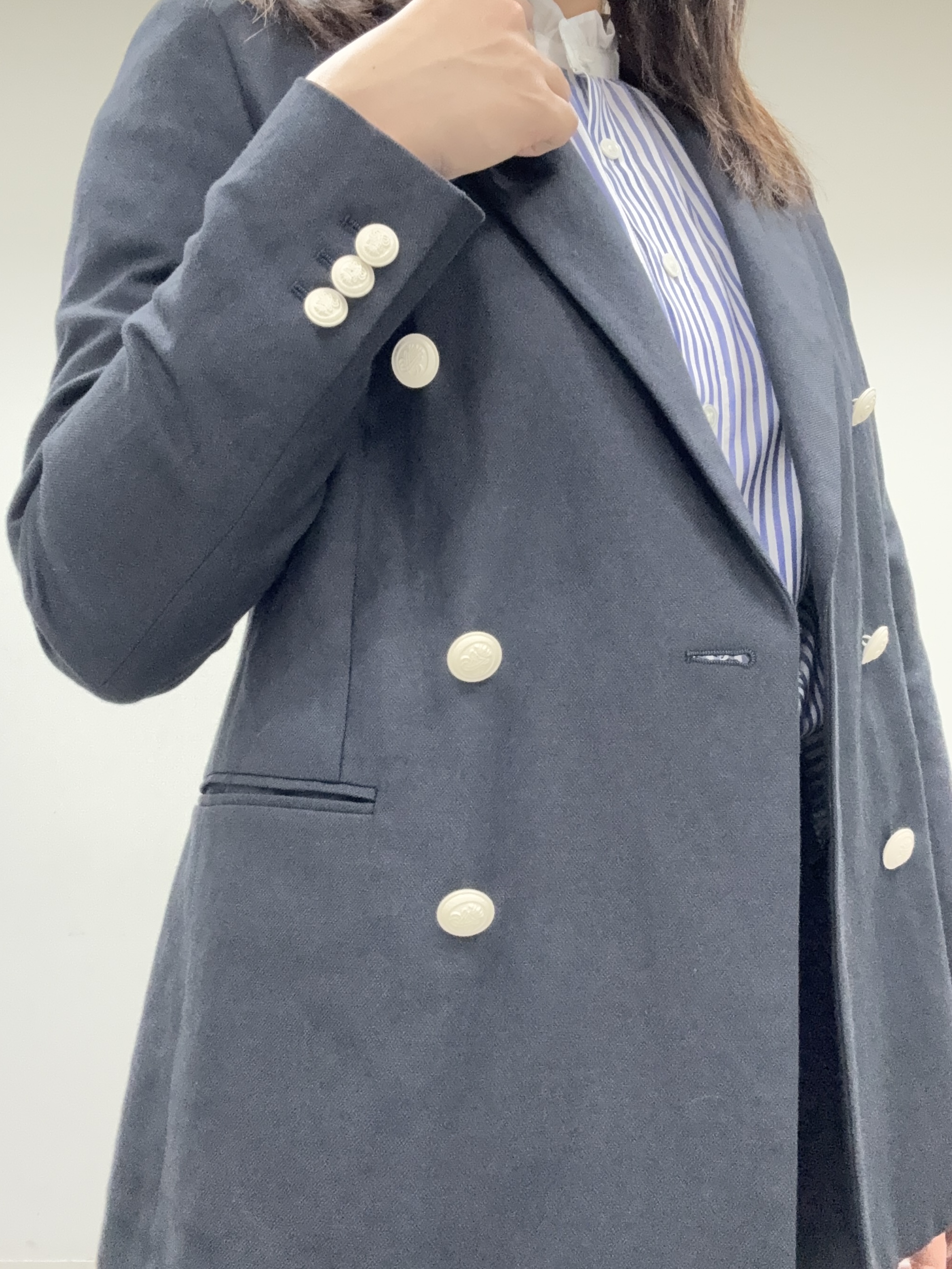 BUNさんの「DRESSTERIOR｜◆【otonaMUSE5月号掲載/ウォッシャブル】ロンドンストライプクレリックブラウス」を使ったコーディネート