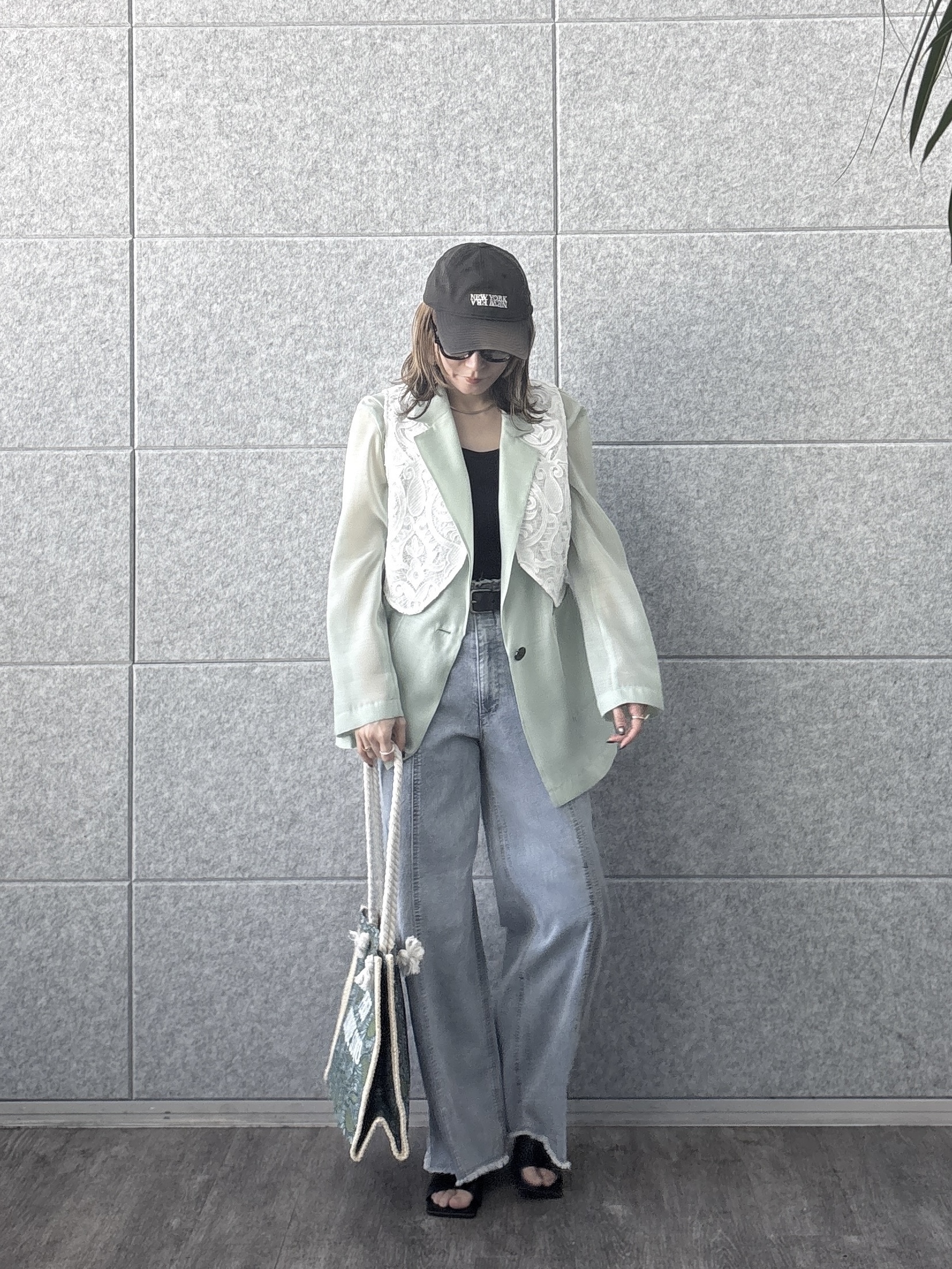 kotakiさんの「INDIVI｜【接触冷感/通気性】シアーシャツジャケット」を使ったコーディネート