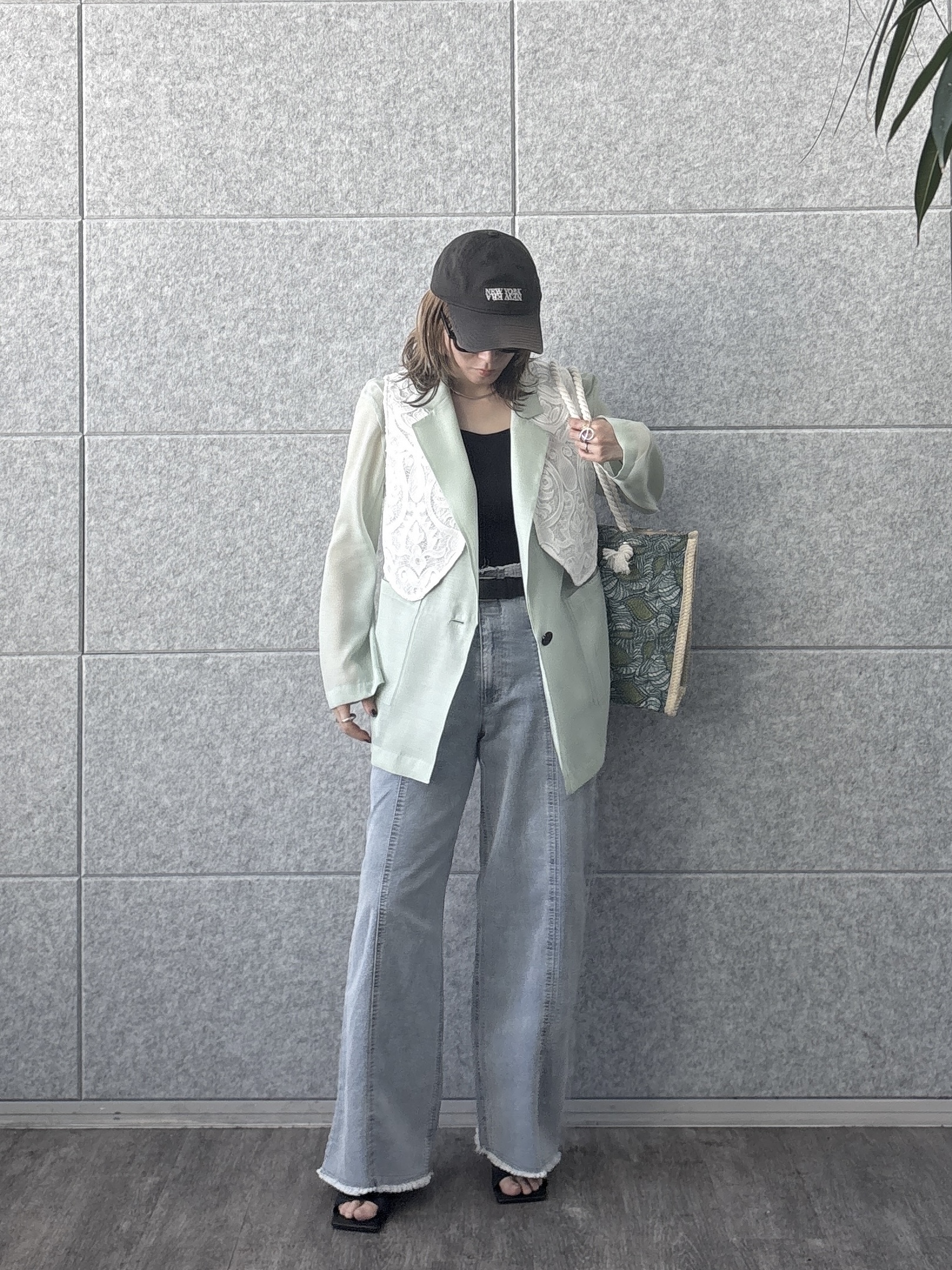 kotakiさんの「INDIVI｜【接触冷感/通気性】シアーシャツジャケット」を使ったコーディネート